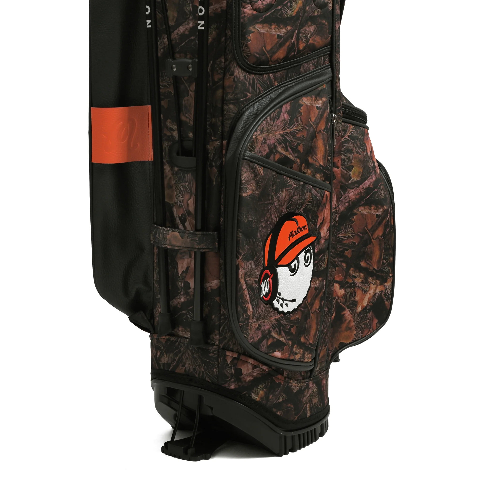 100 Thieves x Malbon Woodsman Golf Bag - Tree Camo - Image 3