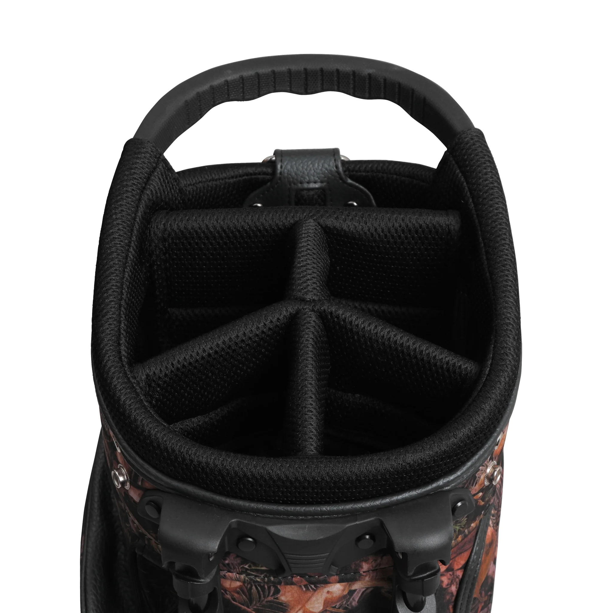100 Thieves x Malbon Woodsman Golf Bag - Tree Camo - Image 5