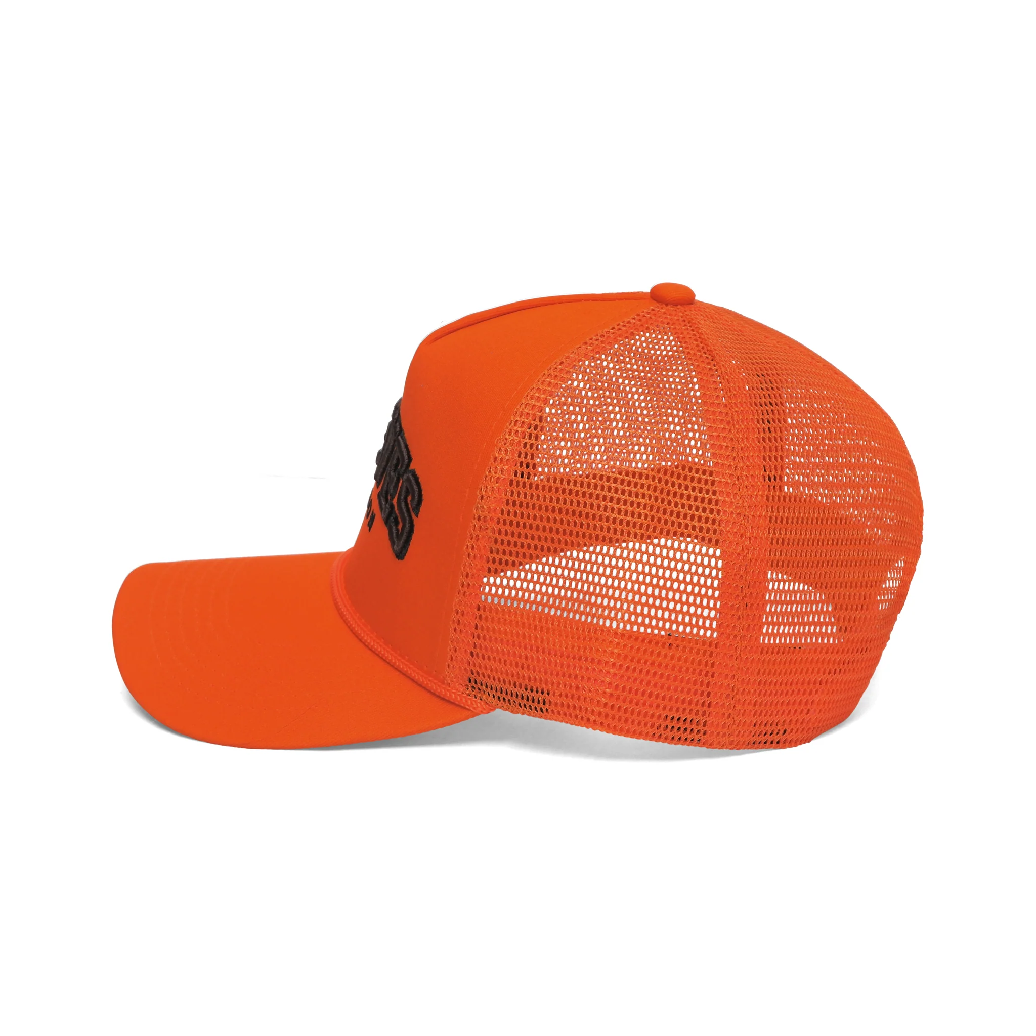 100 Thieves x Malbon Wrangler Rope Trucker Hat - Orange - Image 3