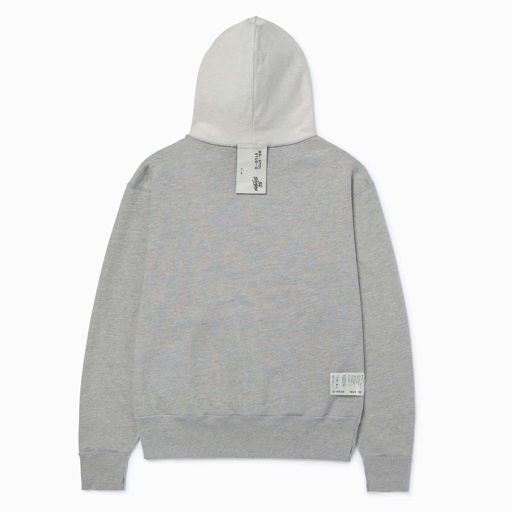 100T X Bristol Studio Reversible Hoodie - Oatmeal Heather - Image 4