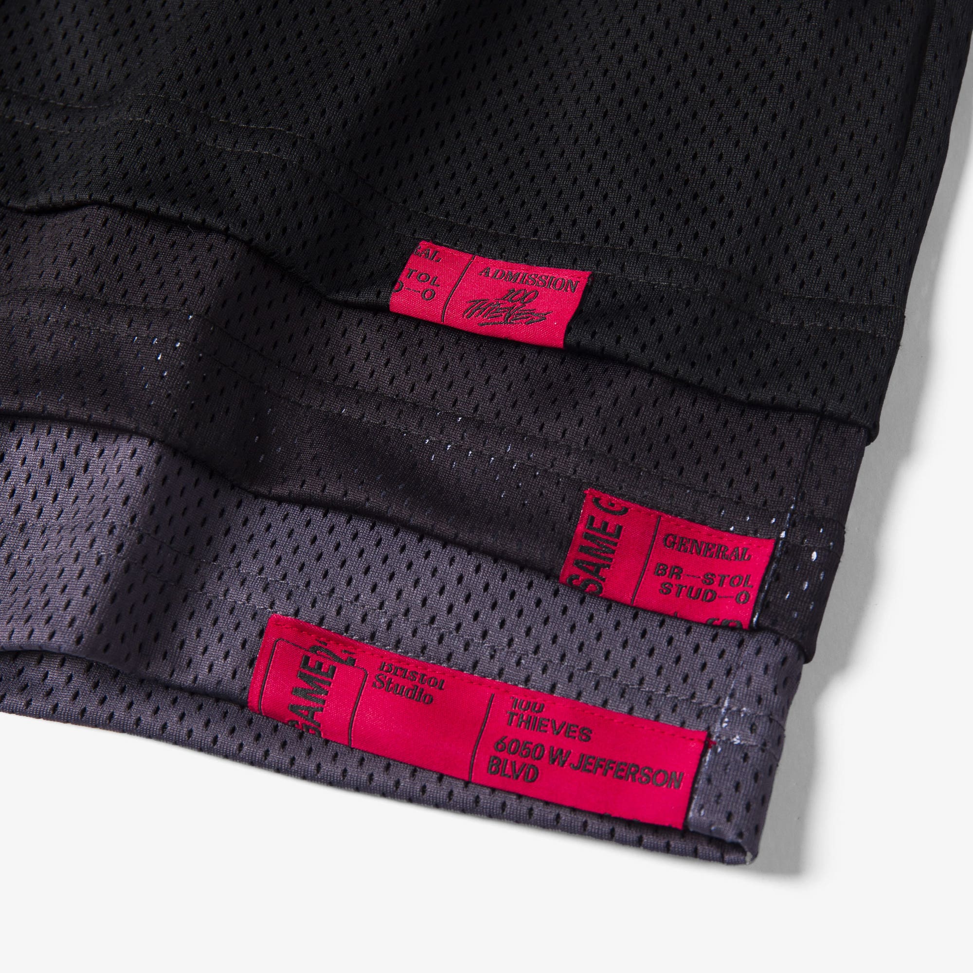 100T X Bristol Studio Triple Hem Shorts - Black - Image 4