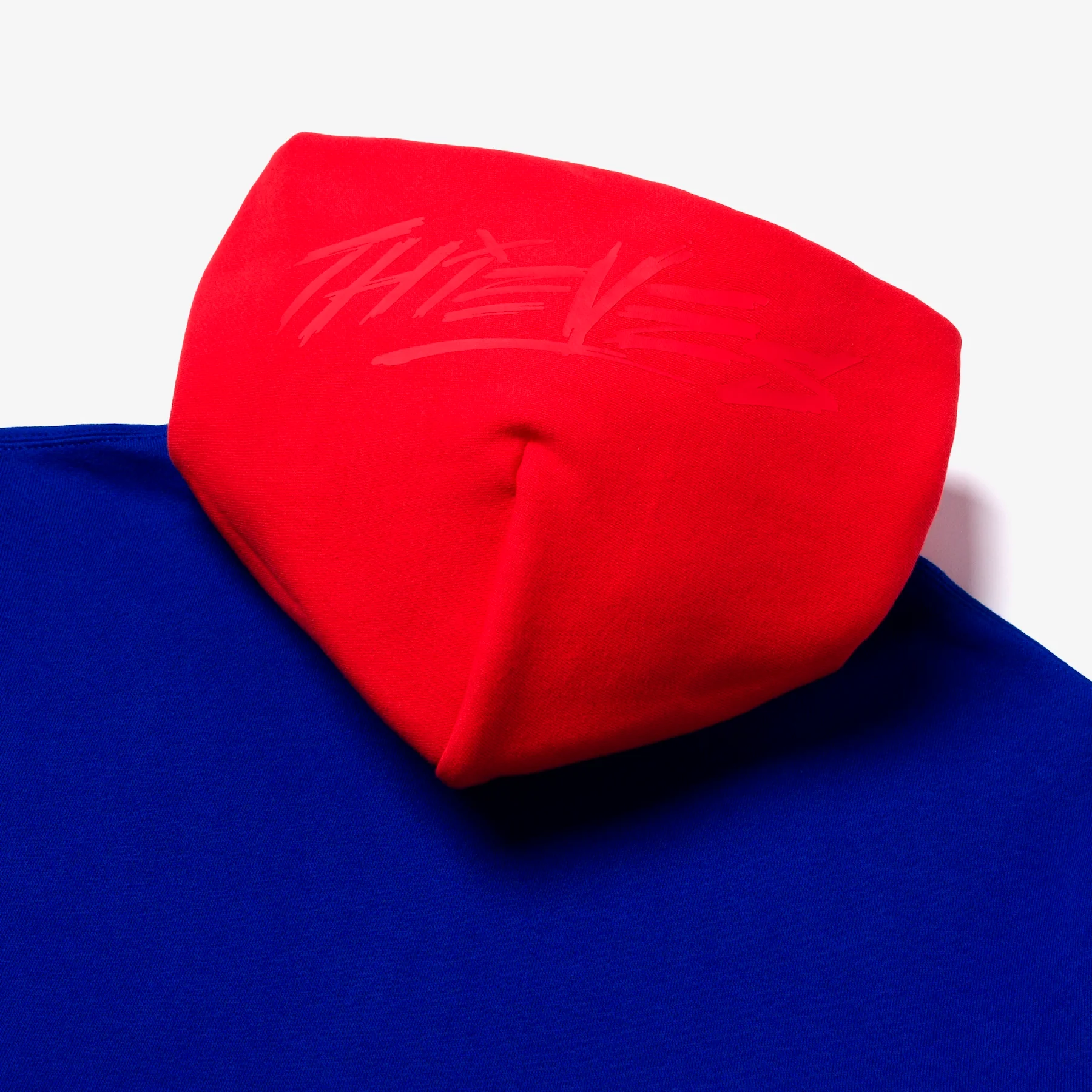 2-Tone Hoodie - Royal/Red - Image 6