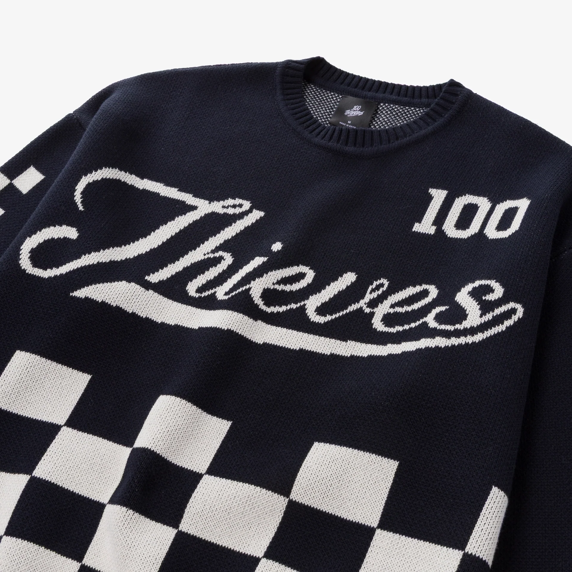 Freshman Full Knit Sweater - Black - Image 4