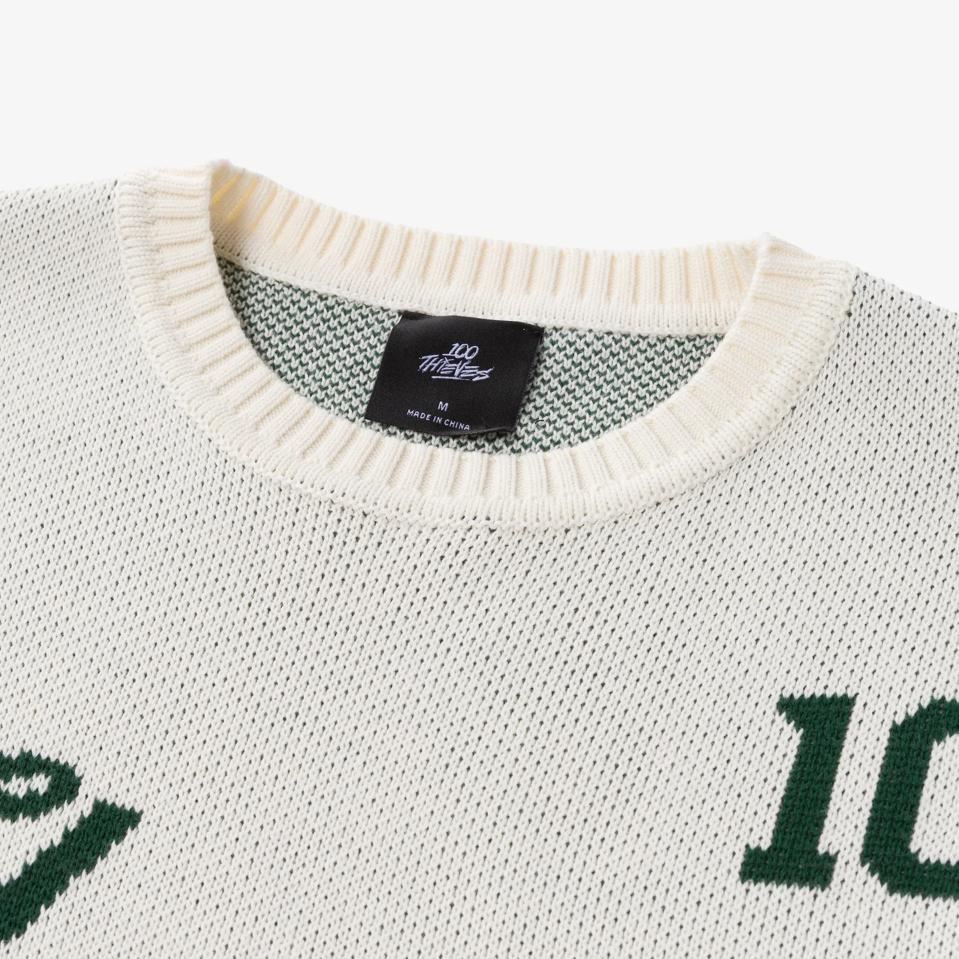Freshman Full Knit Sweater - Cream - Image 3