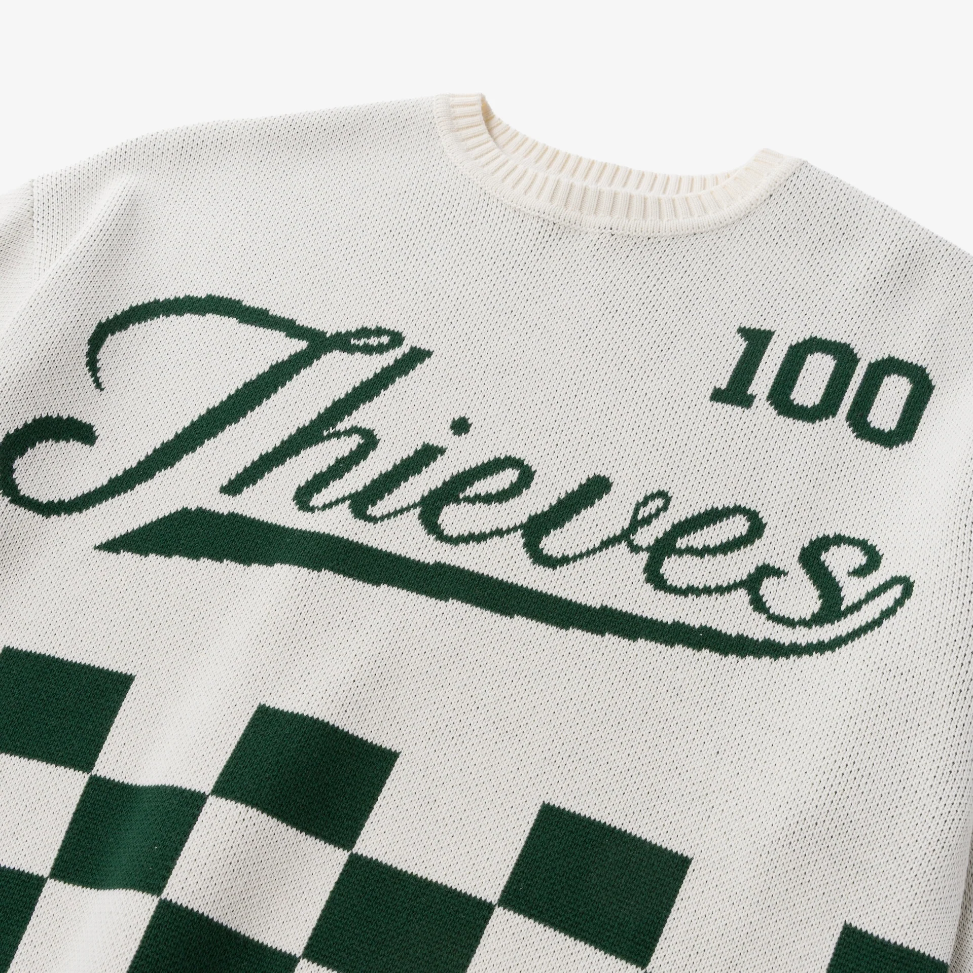 Freshman Full Knit Sweater - Cream - Image 4