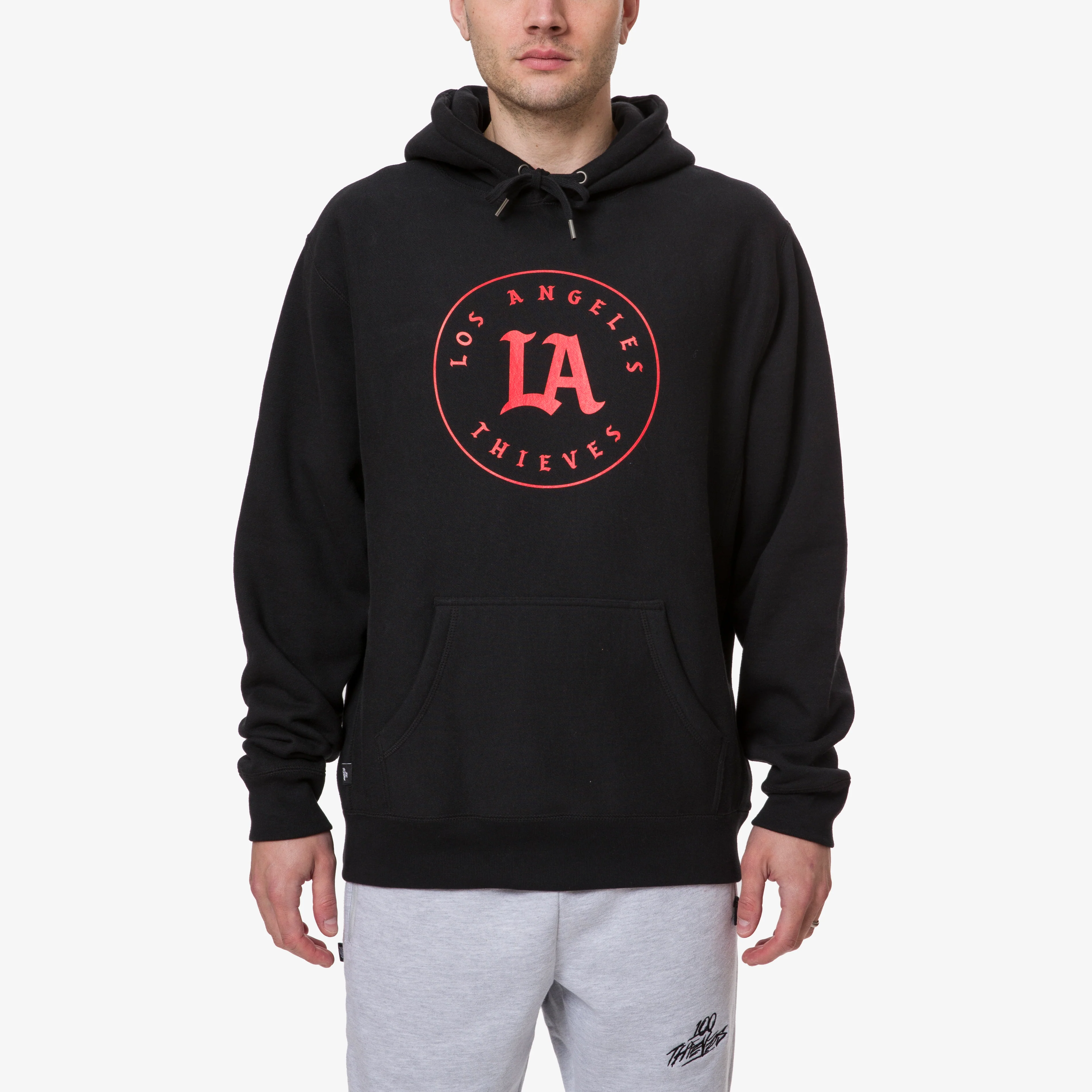 LA Thieves Signature Hoodie - Black Stencil - Image 3