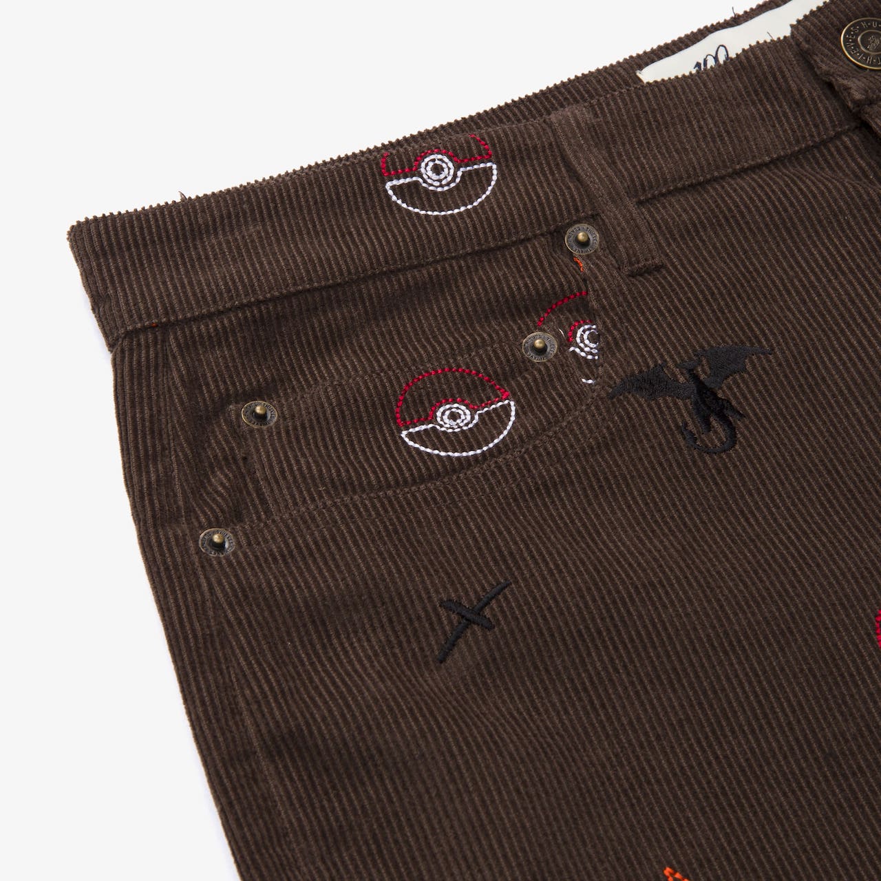 Charizard Corduroy Pants - Brown - Image 2