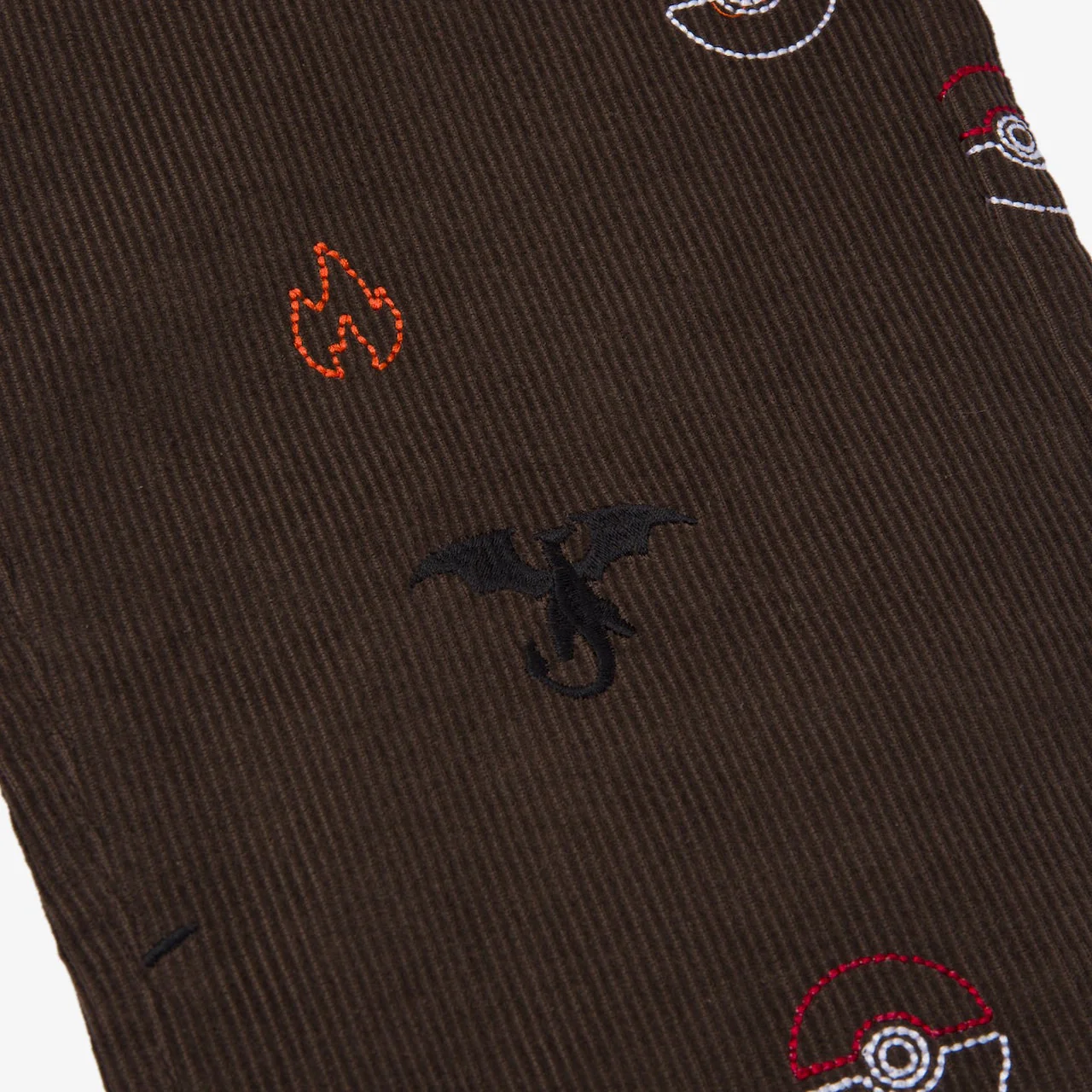 Charizard Corduroy Pants - Brown - Image 5