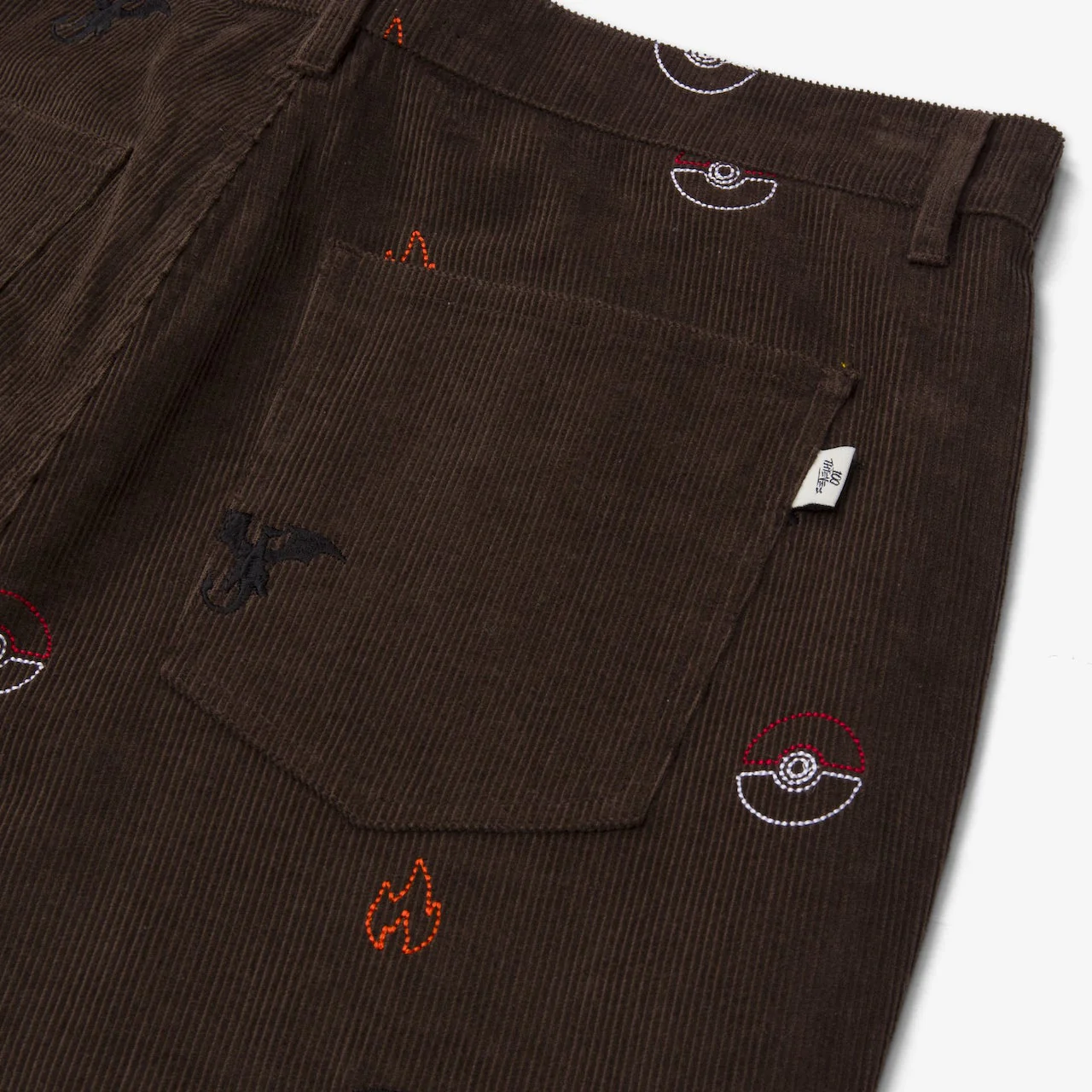 Charizard Corduroy Pants - Brown - Image 6
