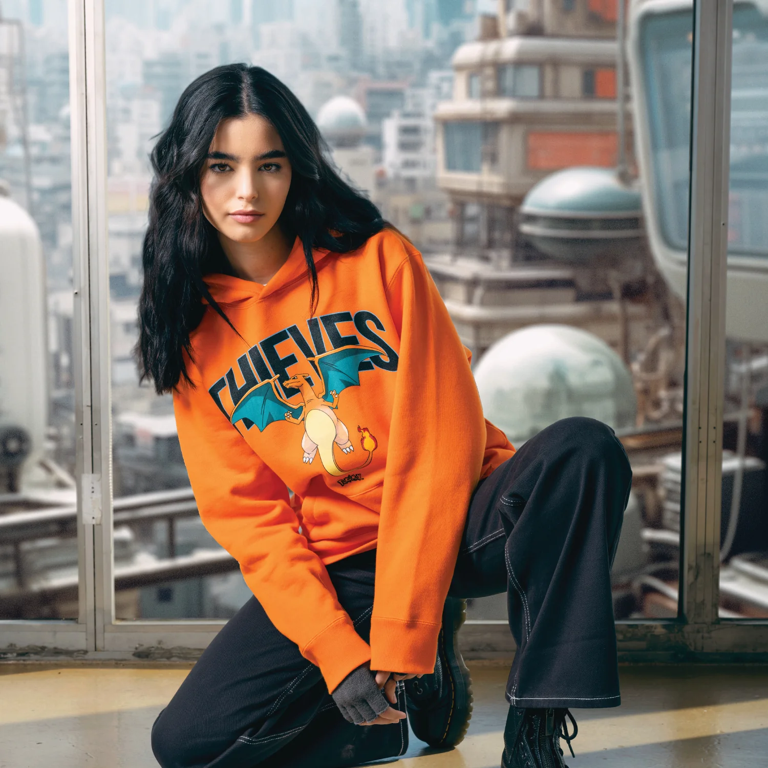 Charizard Hoodie - Orange - Image 2