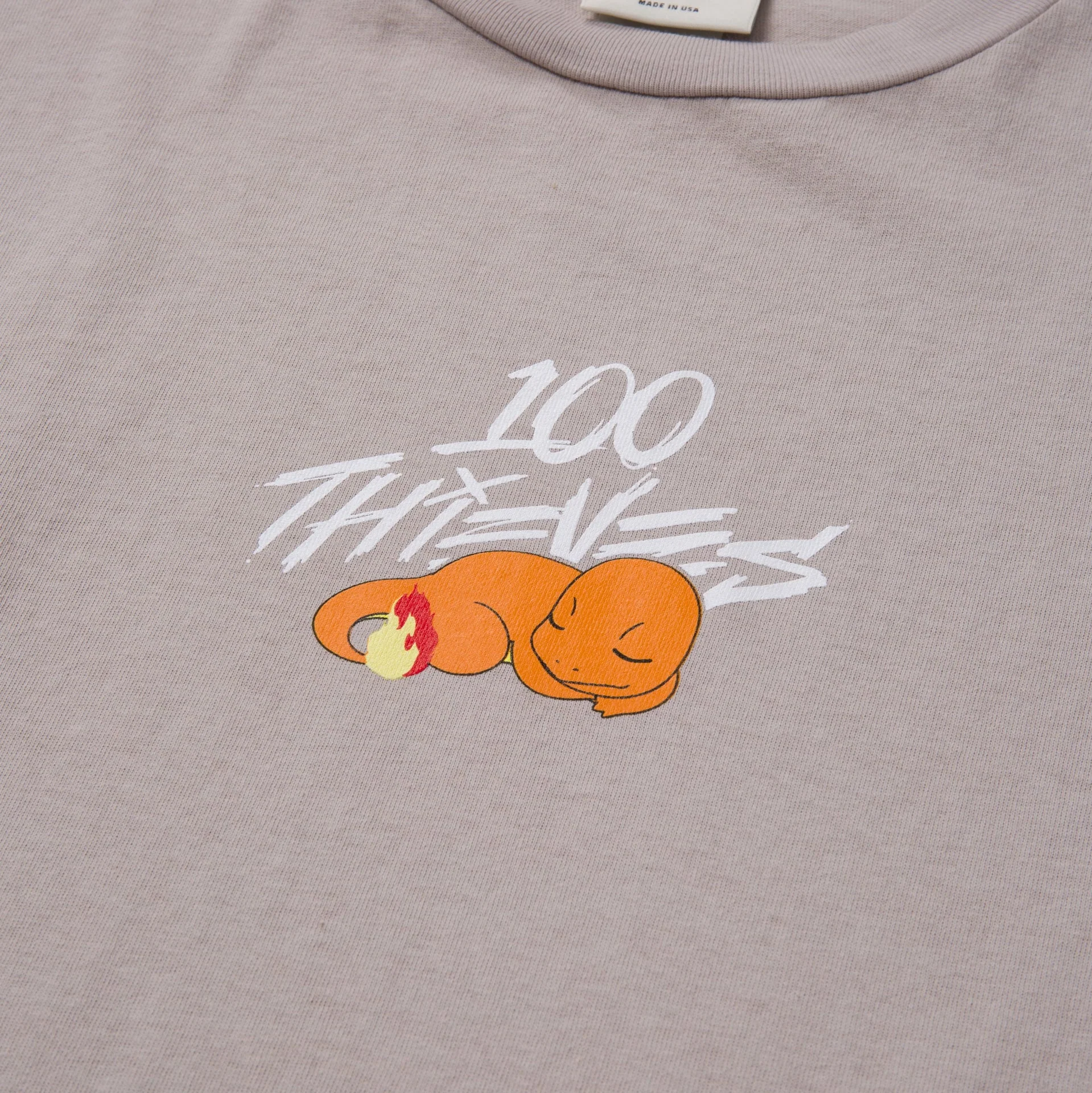 Charmander Core T-Shirt - Light Grey - Image 2