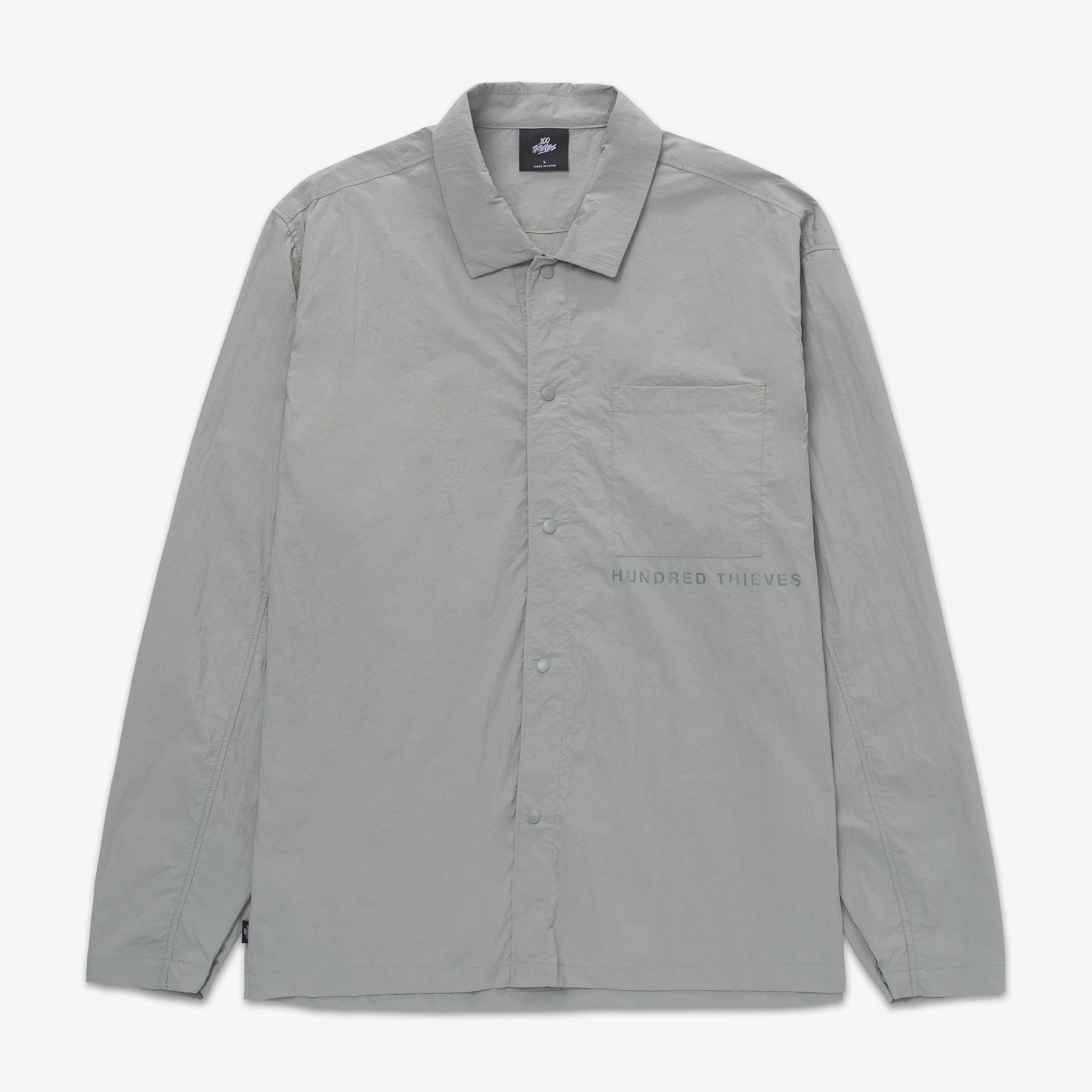 Foundations SS'24 Nylon Shirt - Stonewash Green