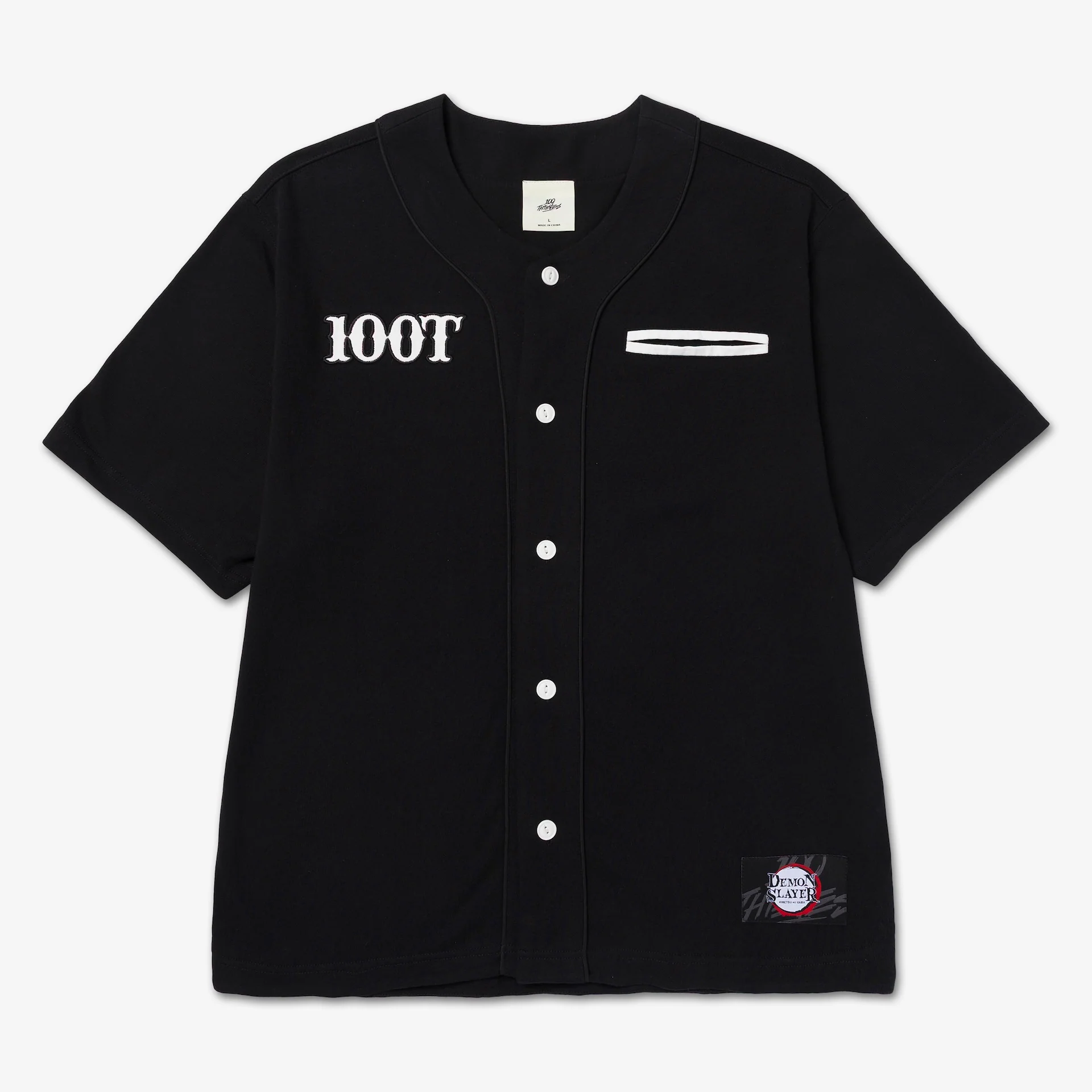Demon Slayer Baseball Shirt - Black