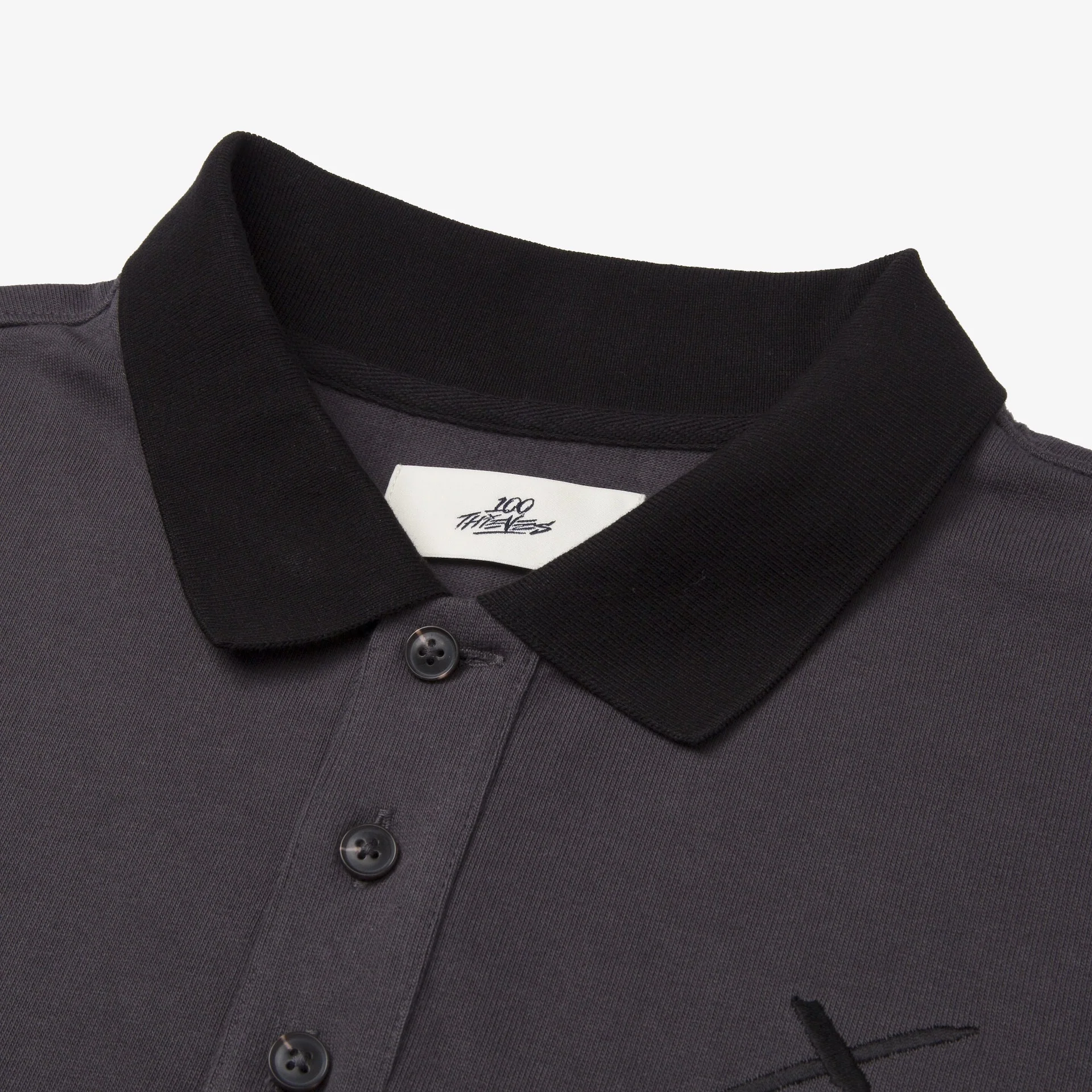 Flight Polo - Black/Grey - Image 3