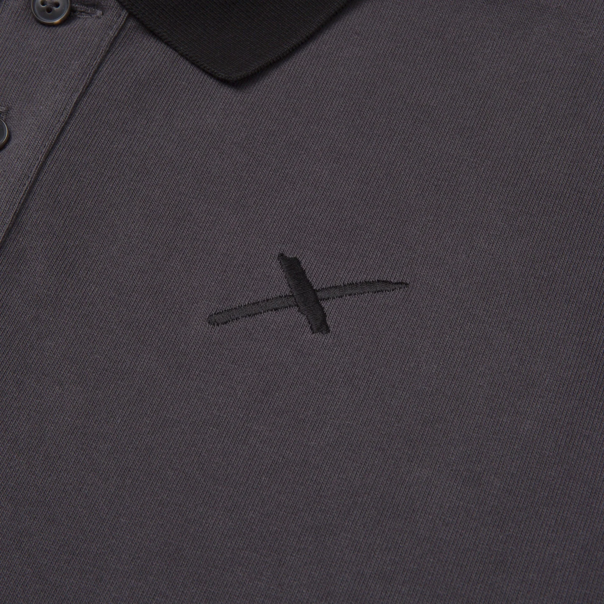Flight Polo - Black/Grey - Image 4