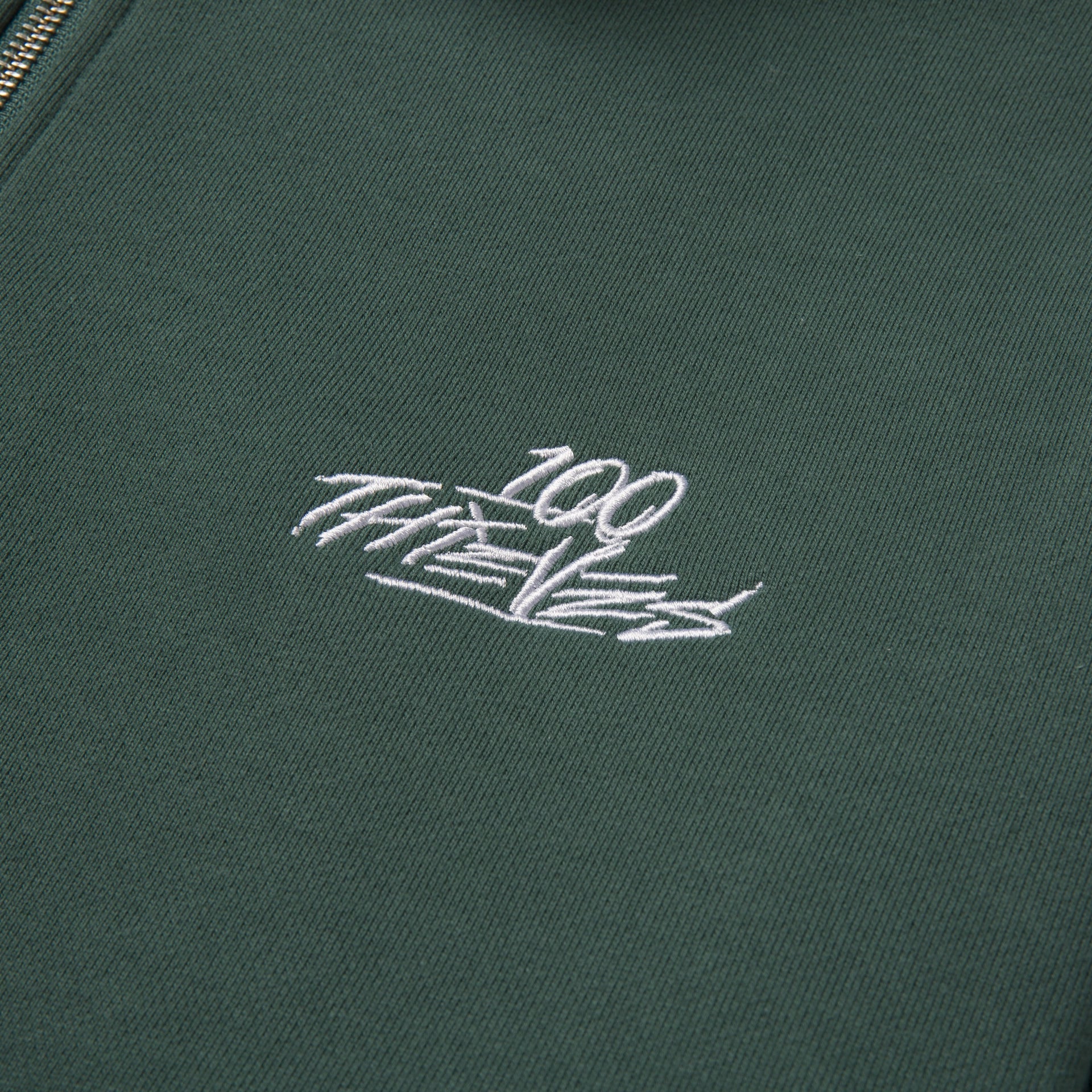 Foundations FW'23 1/4 Zip Sweatshirt - Forest - Image 4