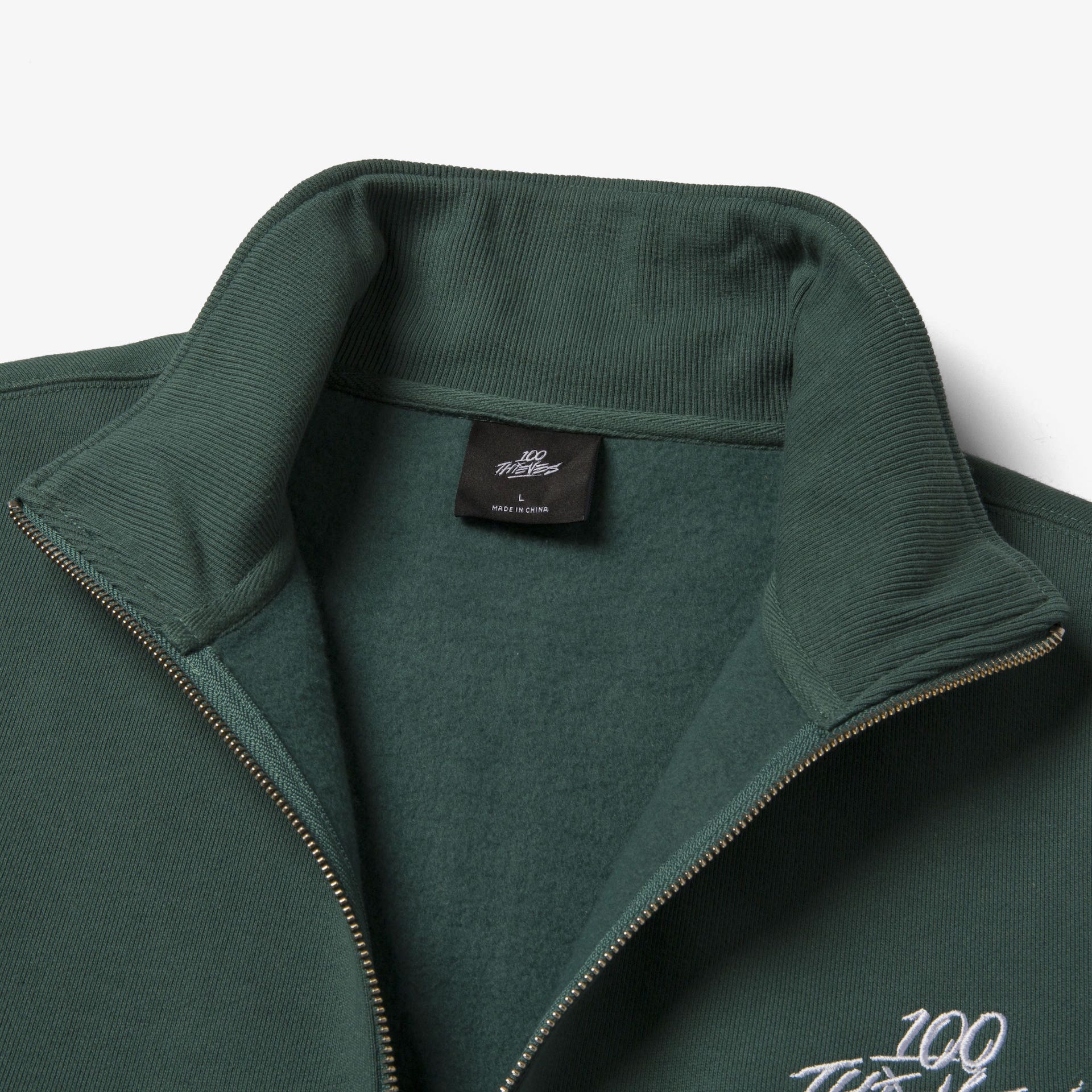 Foundations FW'23 1/4 Zip Sweatshirt - Forest - Image 6