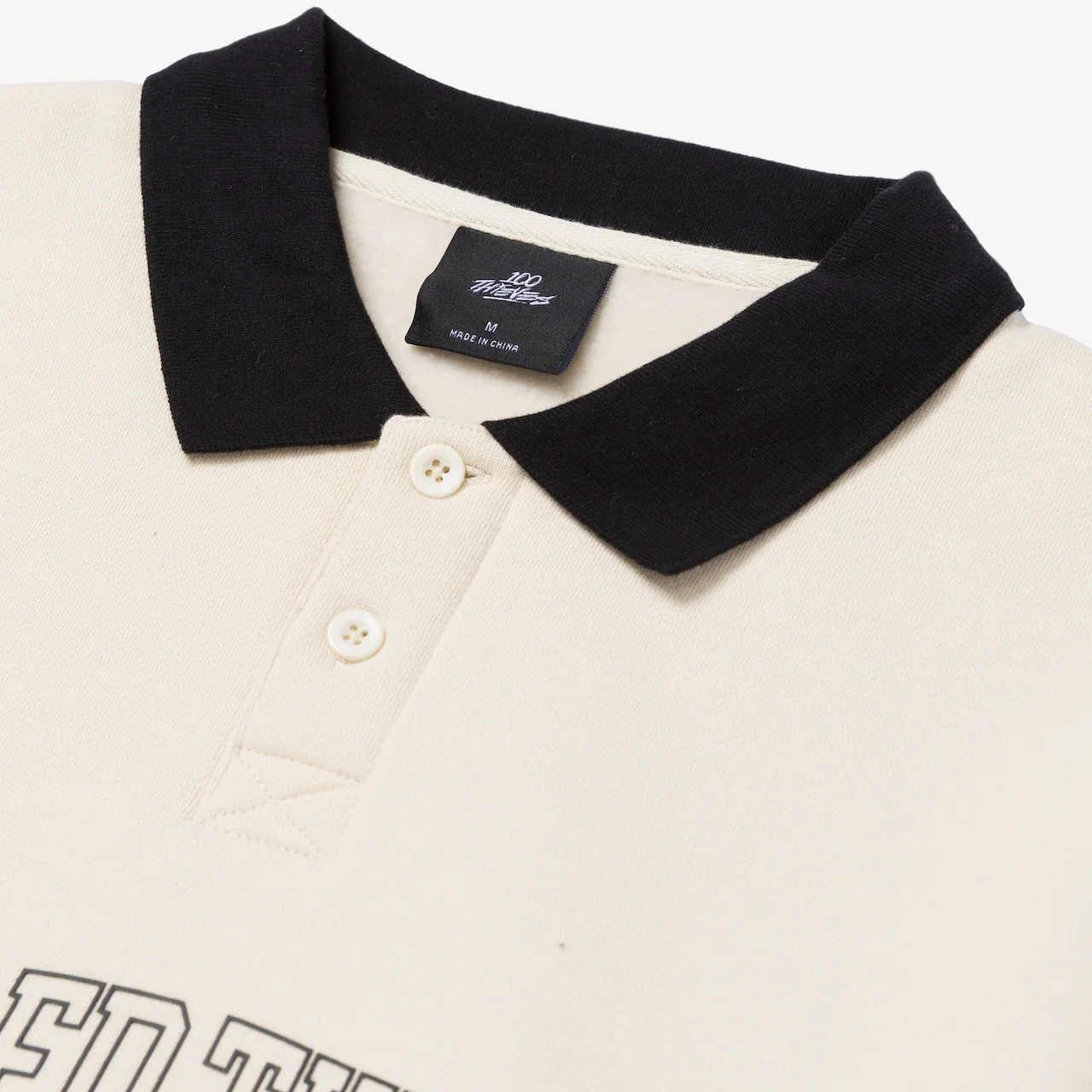 Foundations FW'24 Collared Crewneck - Cream - Image 3