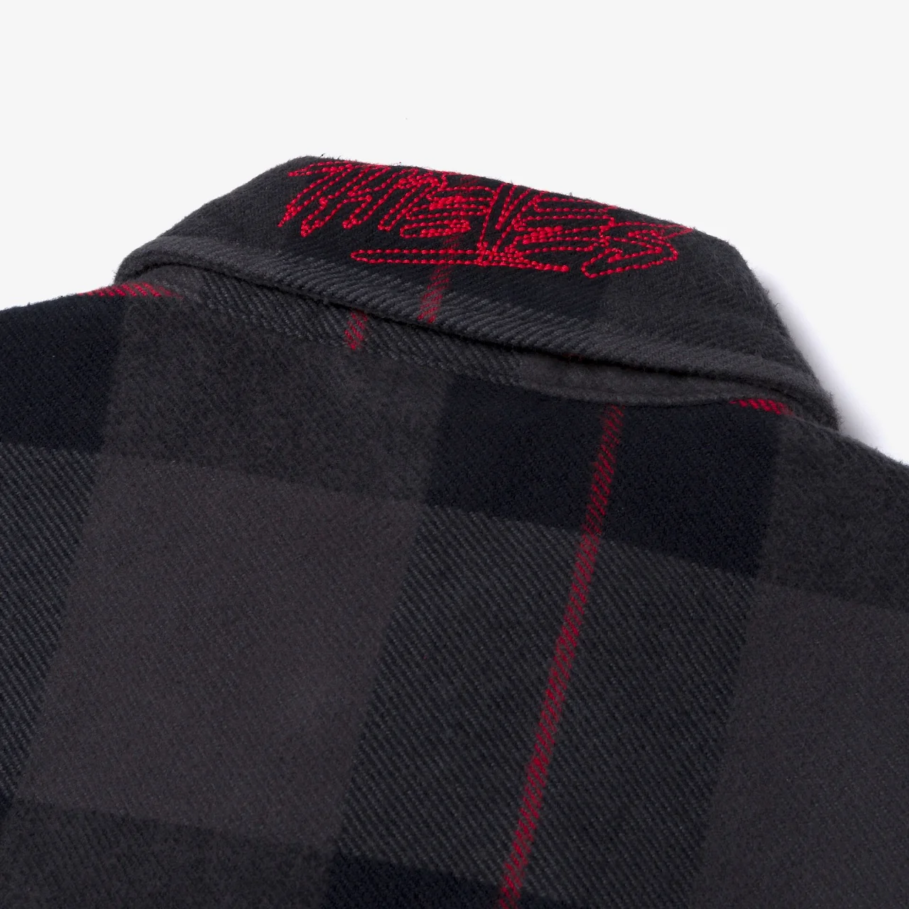 Foundations FW'24 Flannel Overshirt - Black - Image 5
