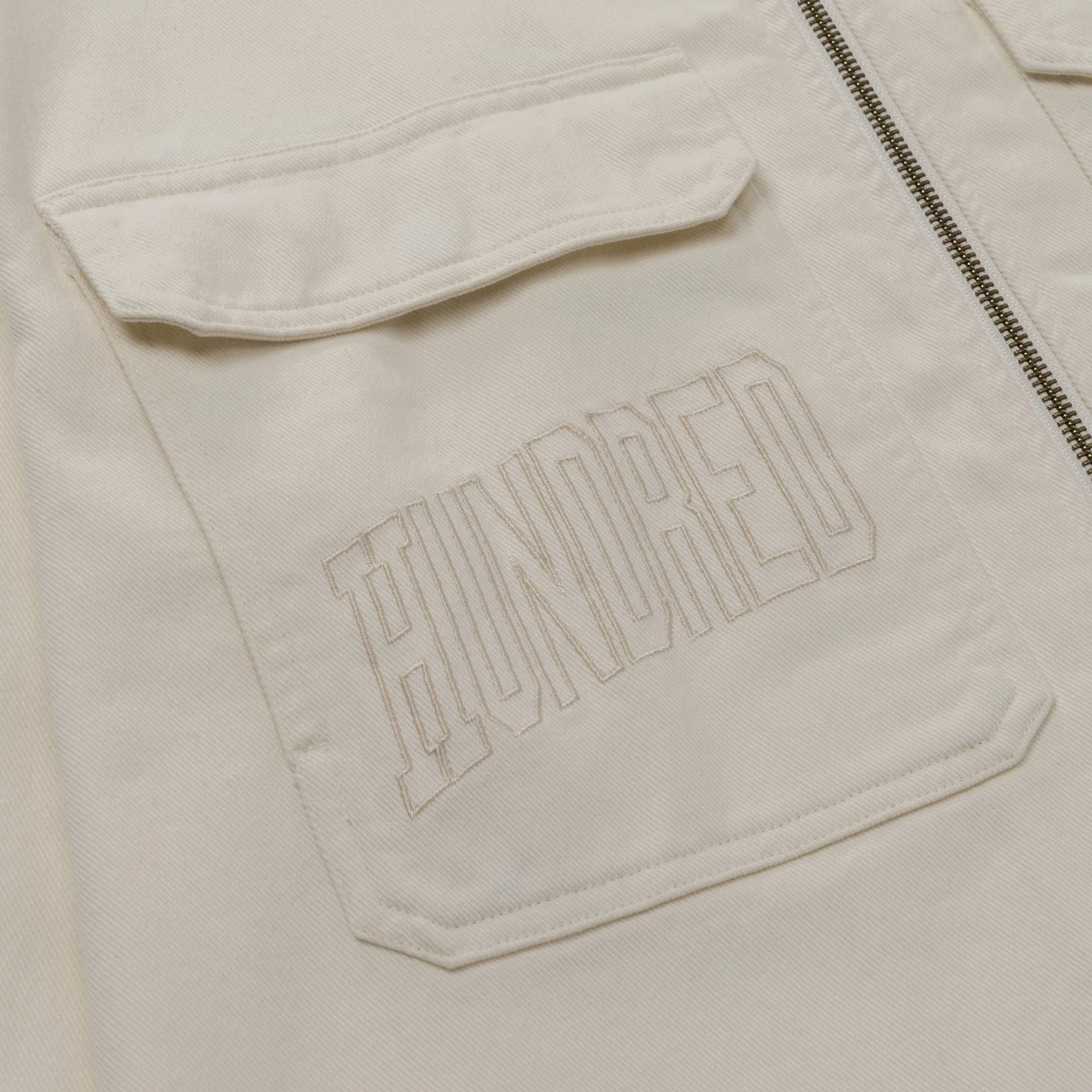Foundations SS'24 Cotton Twill Jacket - Cream - Image 3