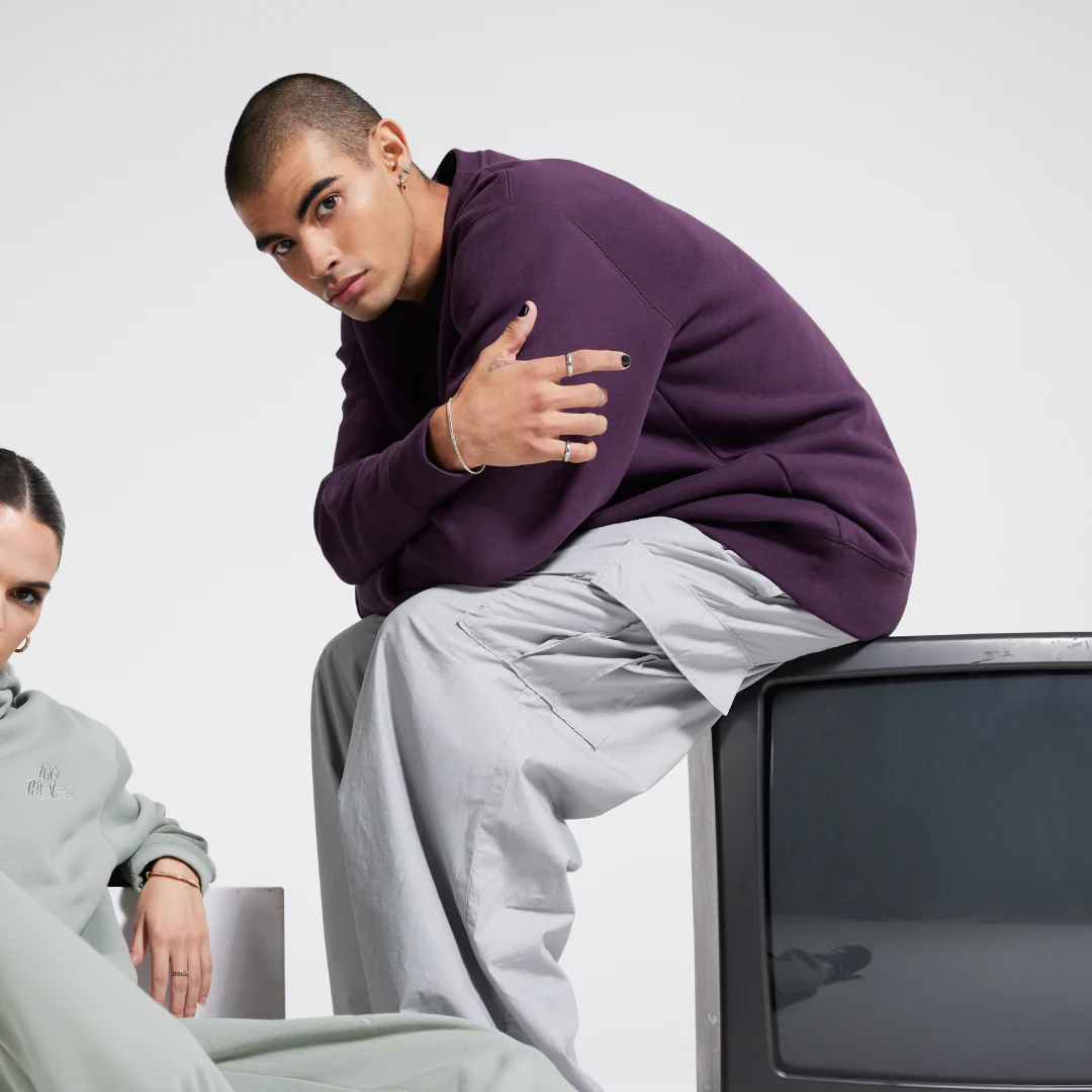 Foundations SS'24 Crewneck - Plum - Image 2