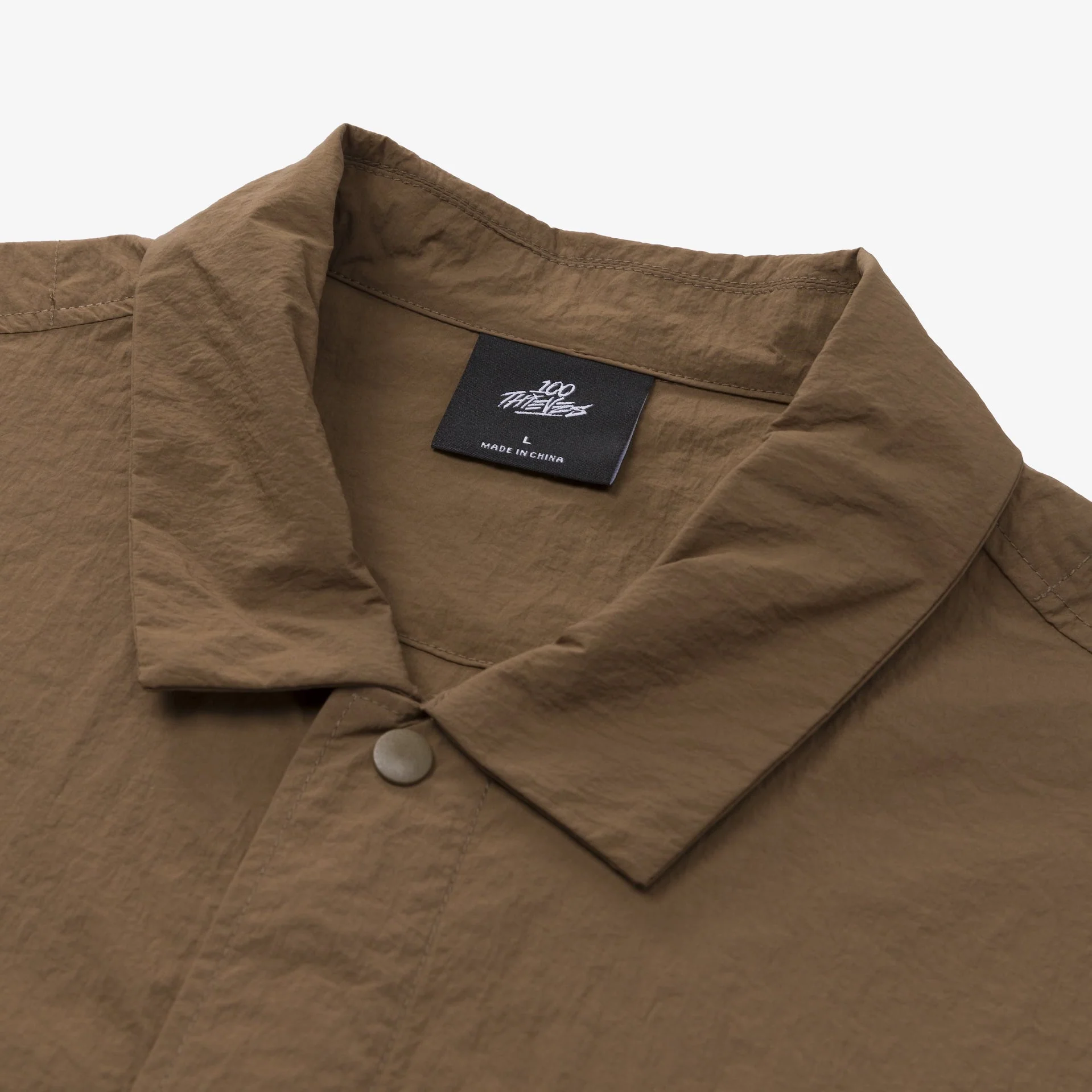Foundations SS'24 Nylon Shirt - Brown - Image 3