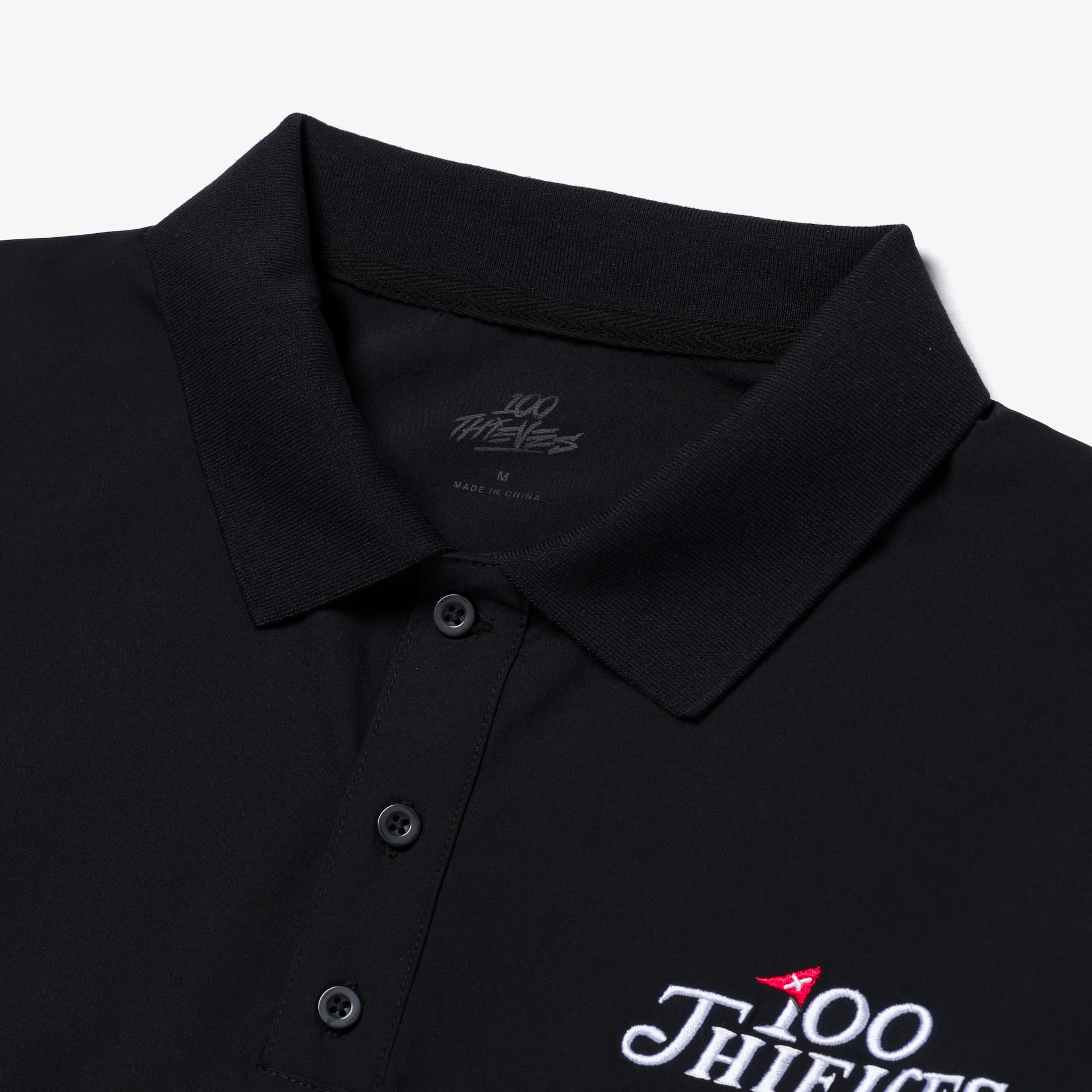 Golf'24 Magnolia LS Woven Polo - Black - Image 3