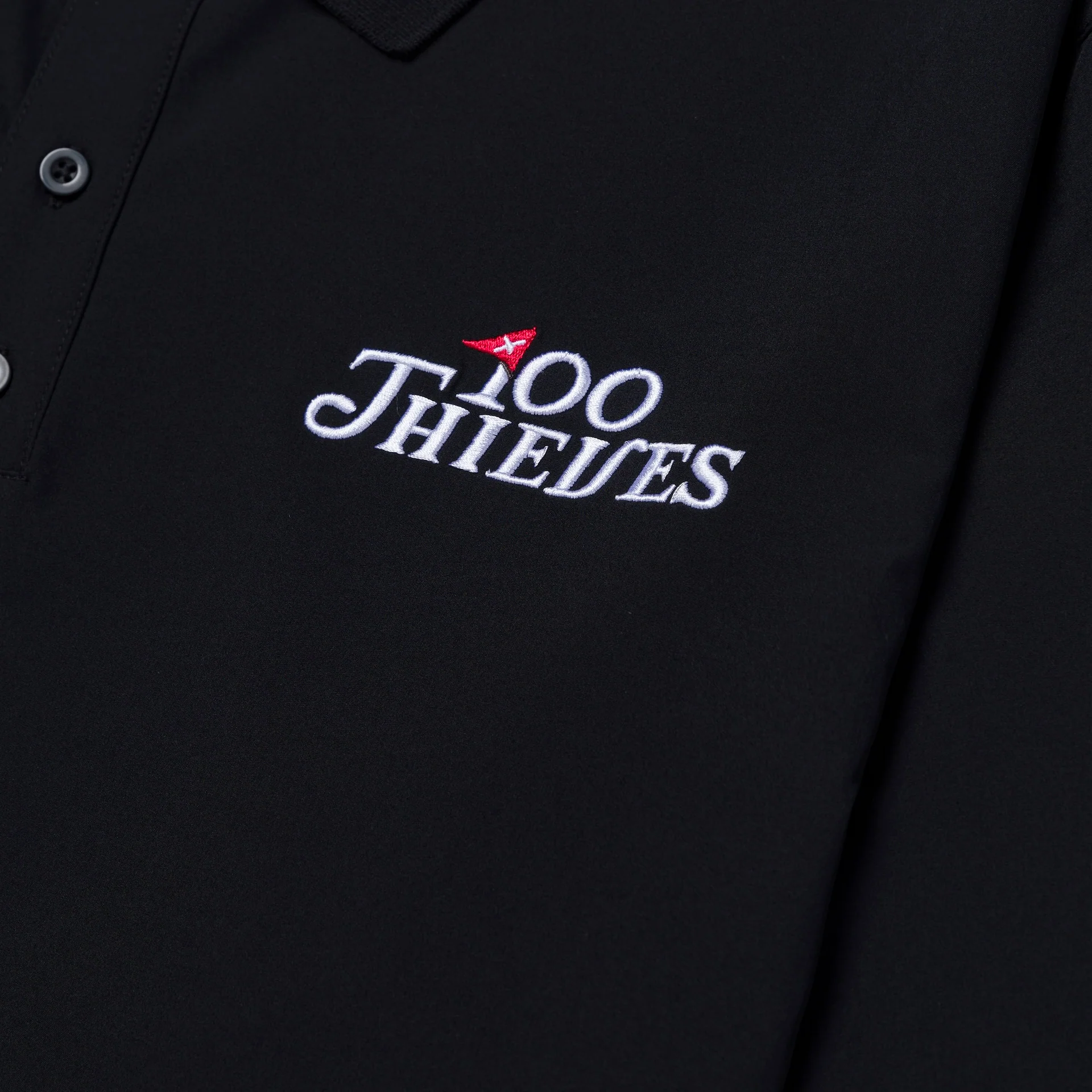 Golf'24 Magnolia LS Woven Polo - Black - Image 4
