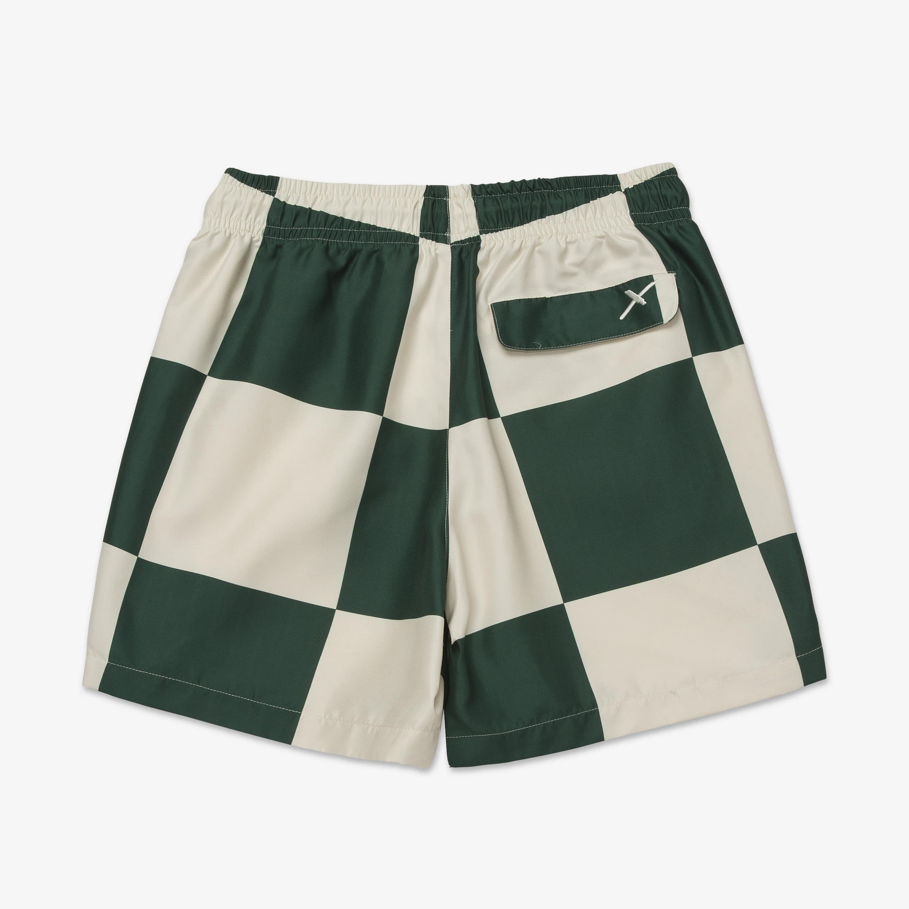 Lock-up Short - Green/Crème - Image 8