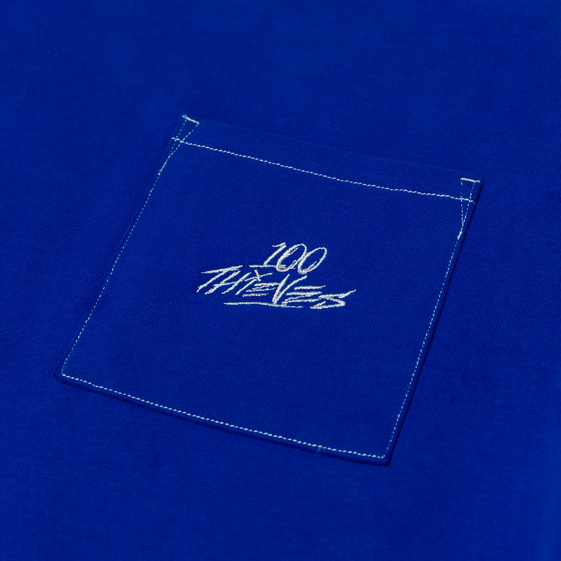 Oversized Pocket T-Shirt - Royal - Image 3
