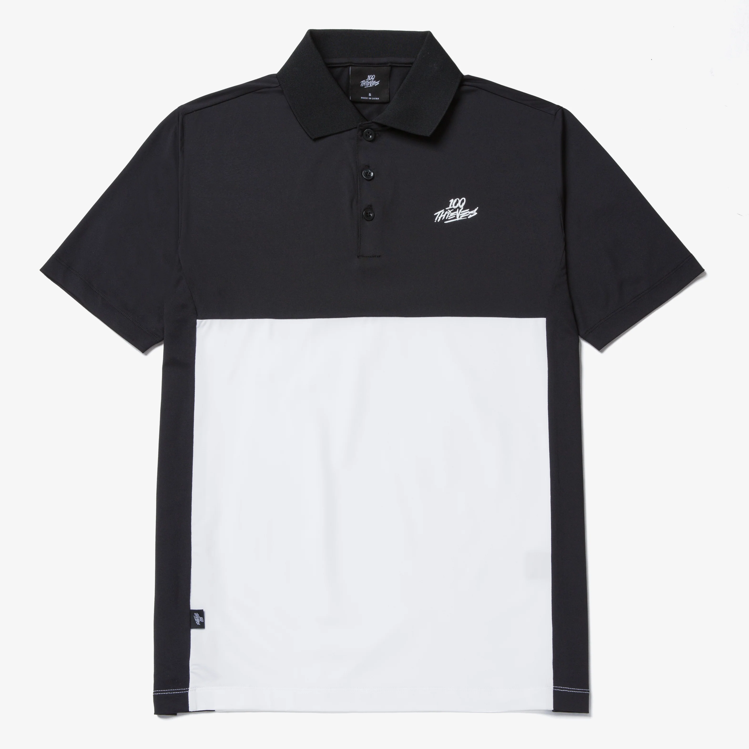 Par Short Sleeve Polo - Black/White
