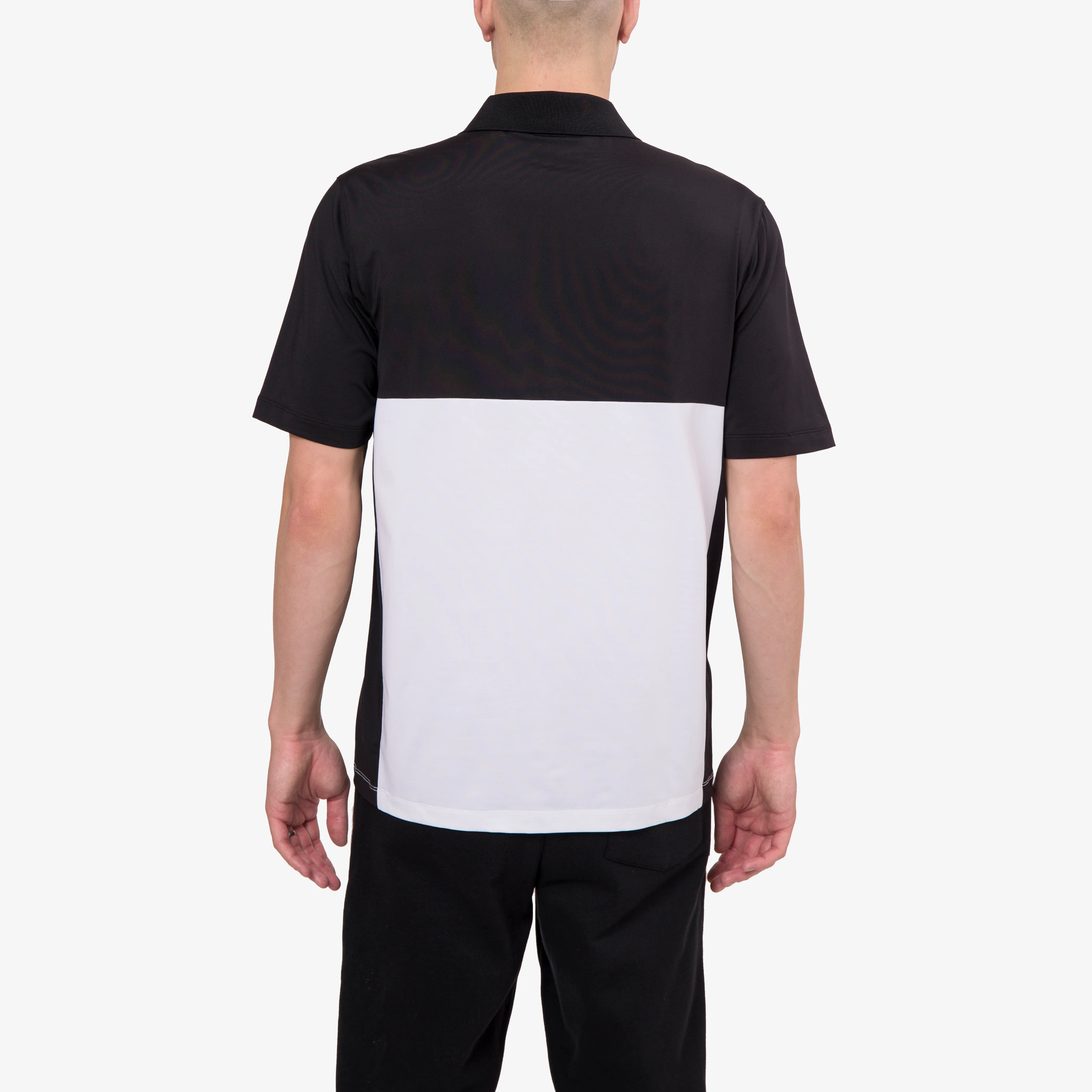 Par Short Sleeve Polo - Black/White - Image 3