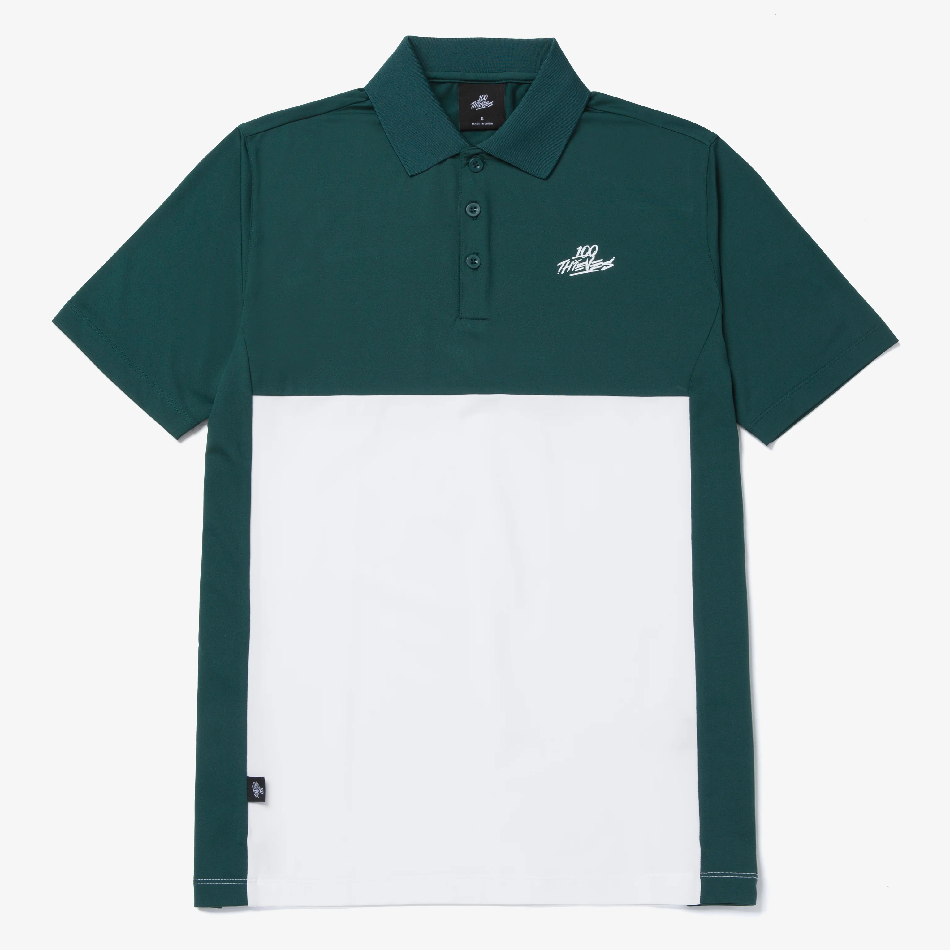 Par Short Sleeve Polo - Forest/White