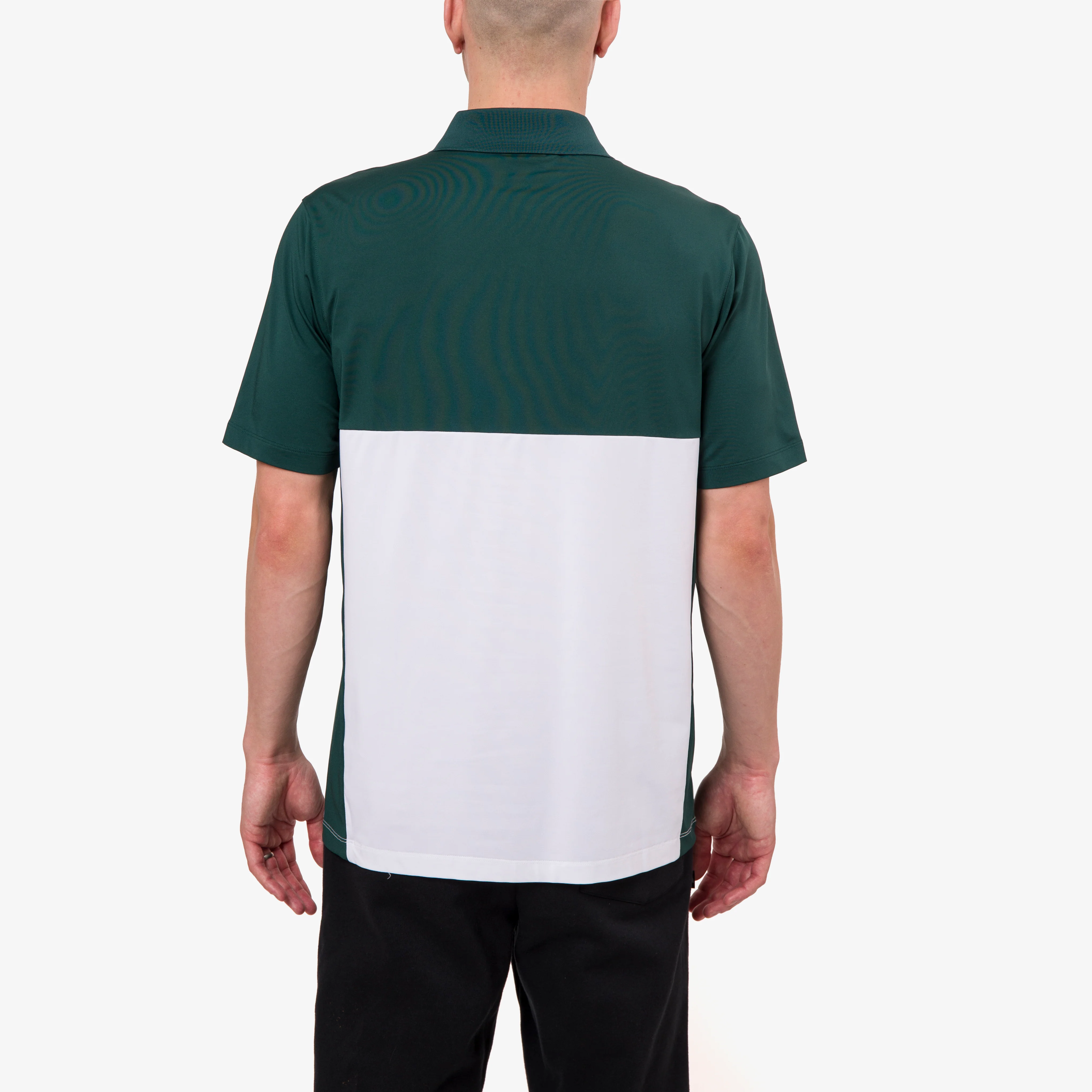 Par Short Sleeve Polo - Forest/White - Image 3