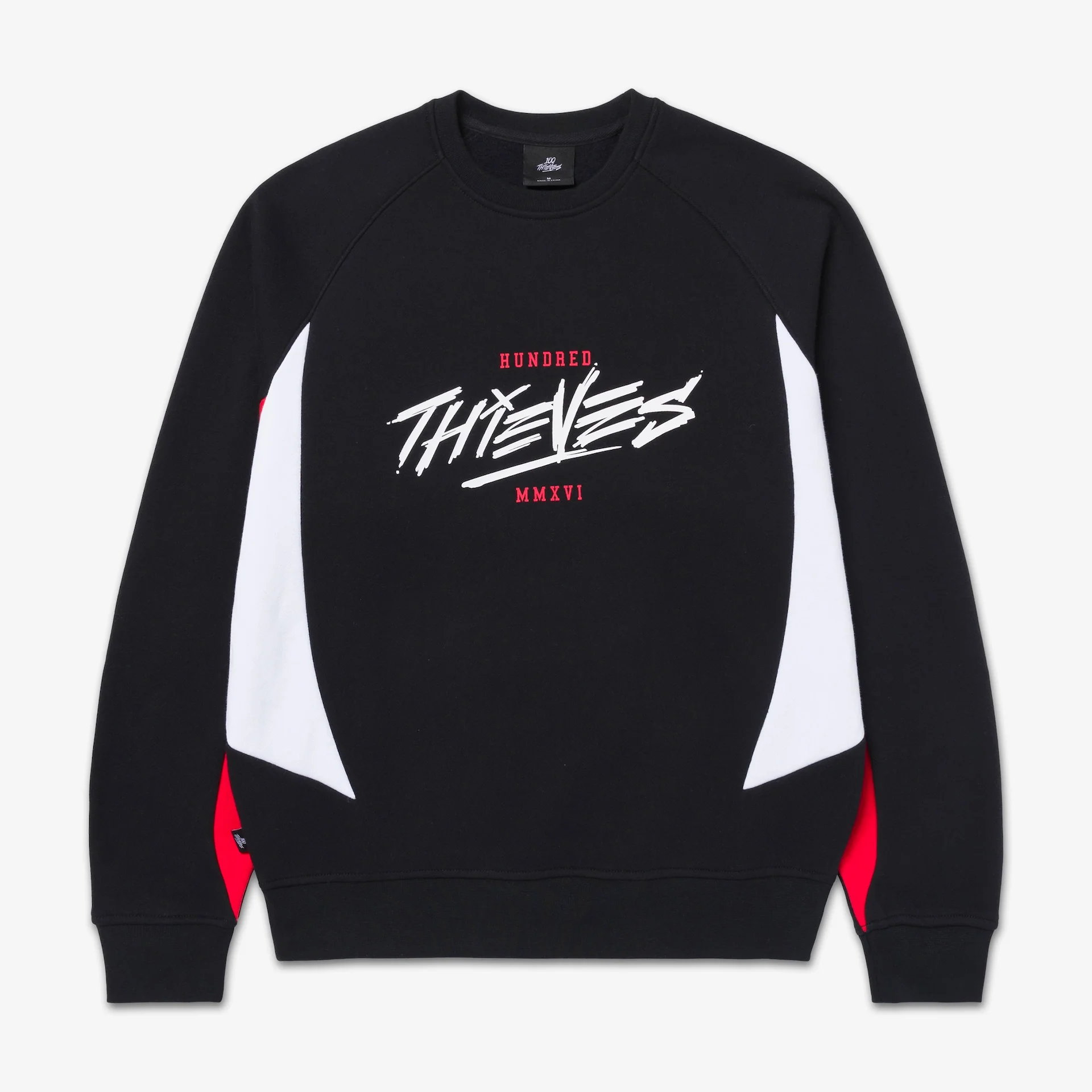 Sports Crewneck - Black/White