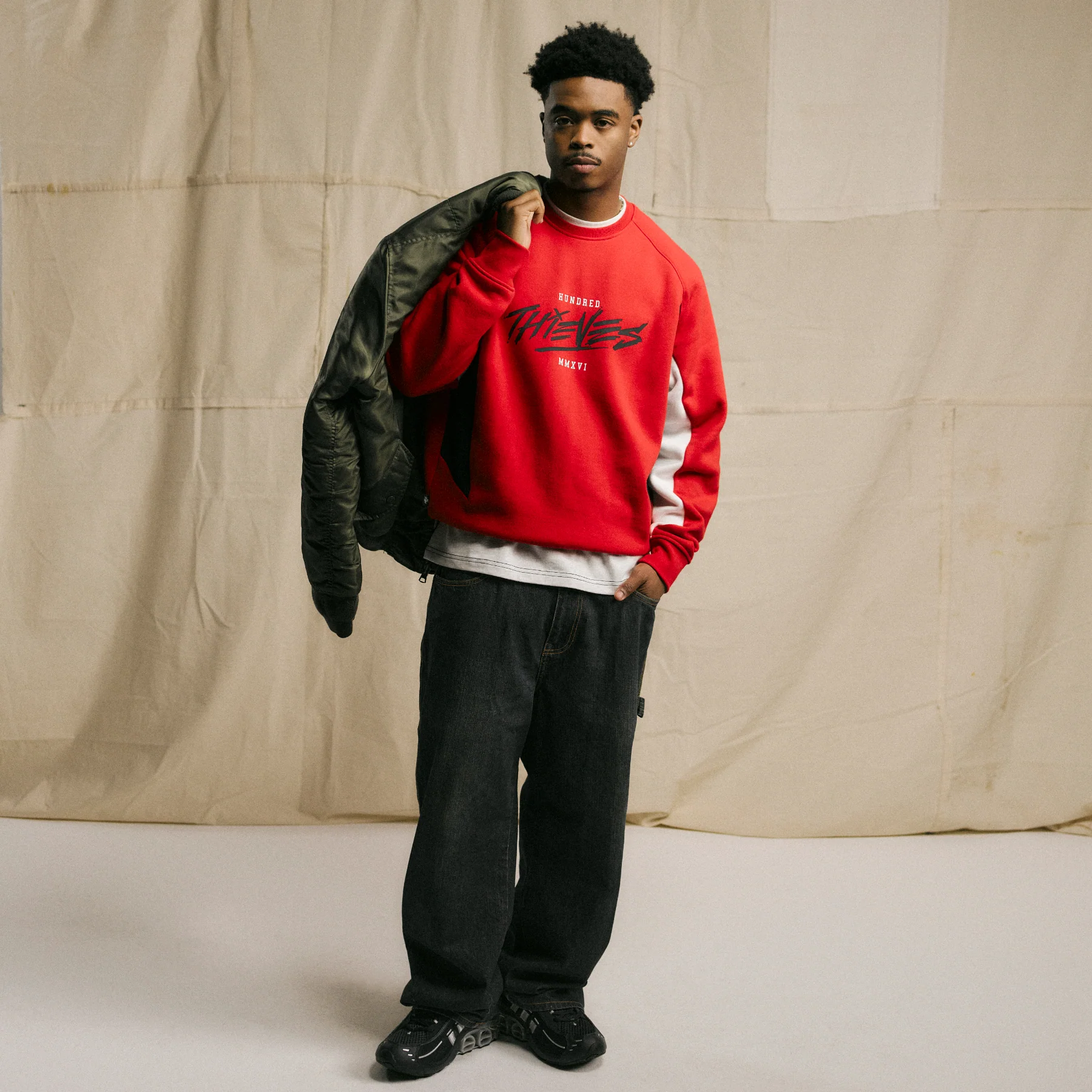 Sports Crewneck - Red/Black - Image 2