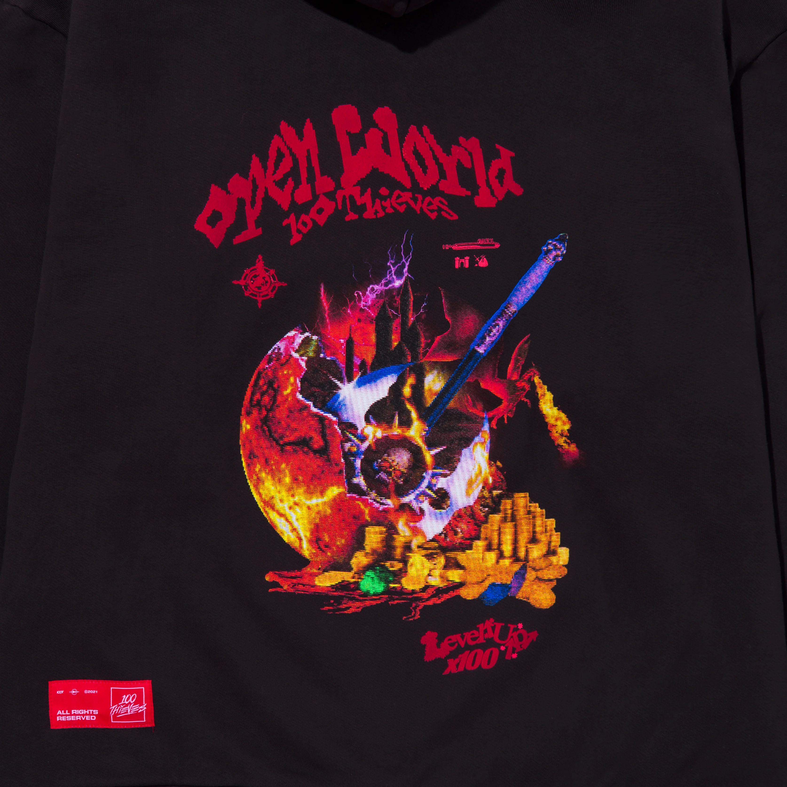 Underworld Hoodie - Vintage Black - Image 4