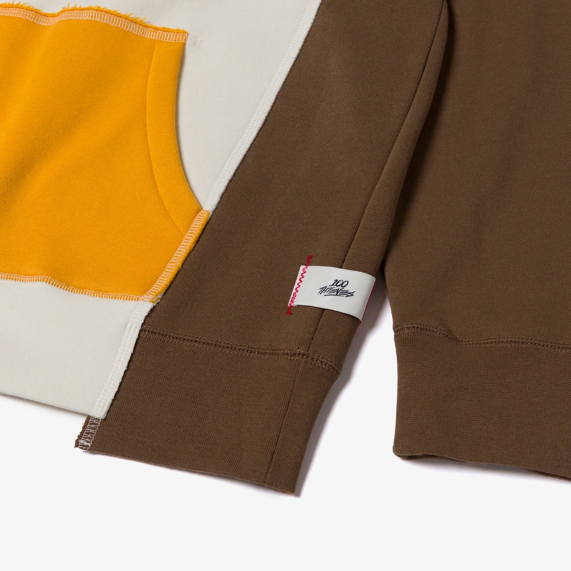Upcycle Hoodie - Crm/Brn/Ylw - Image 6