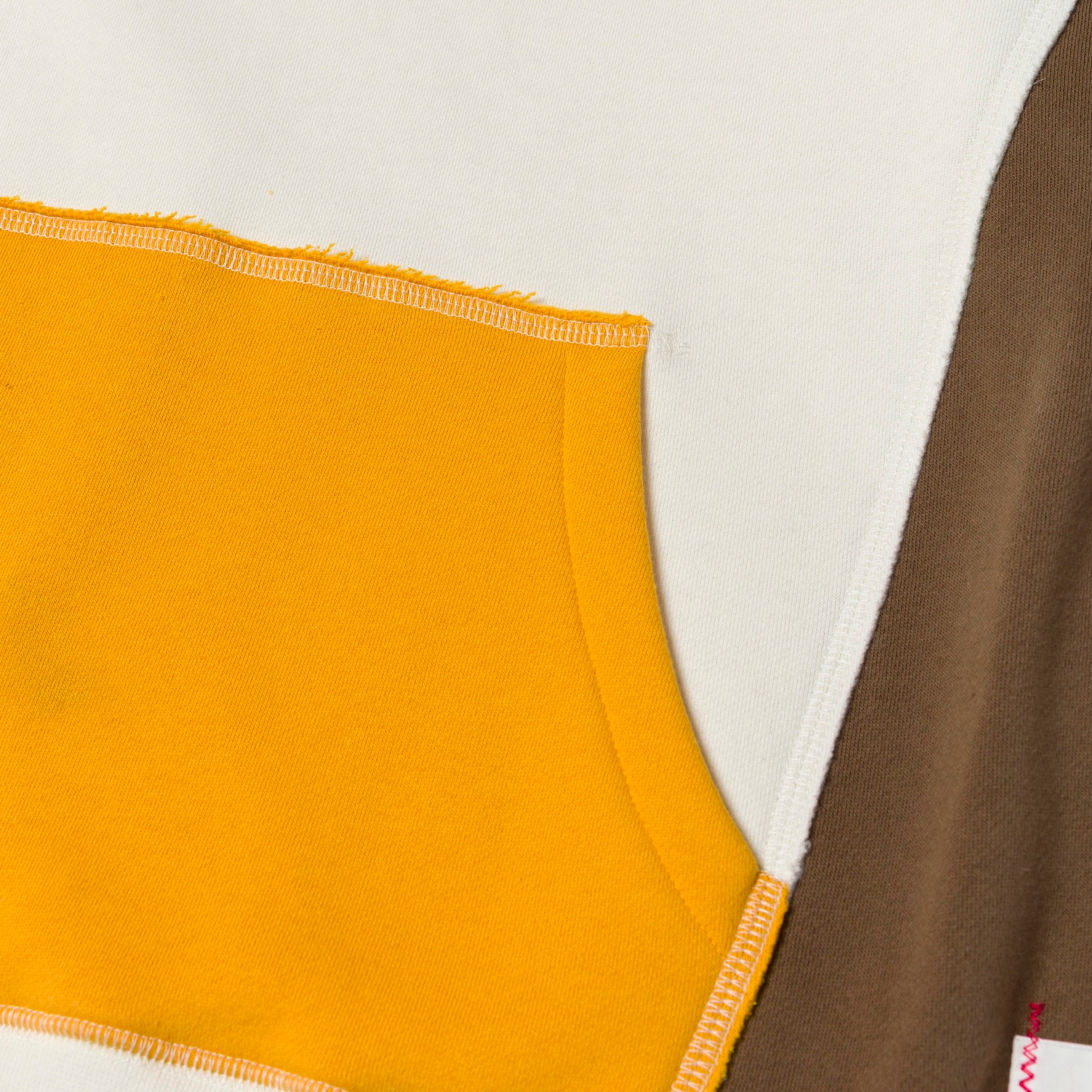 Upcycle Hoodie - Crm/Brn/Ylw - Image 7