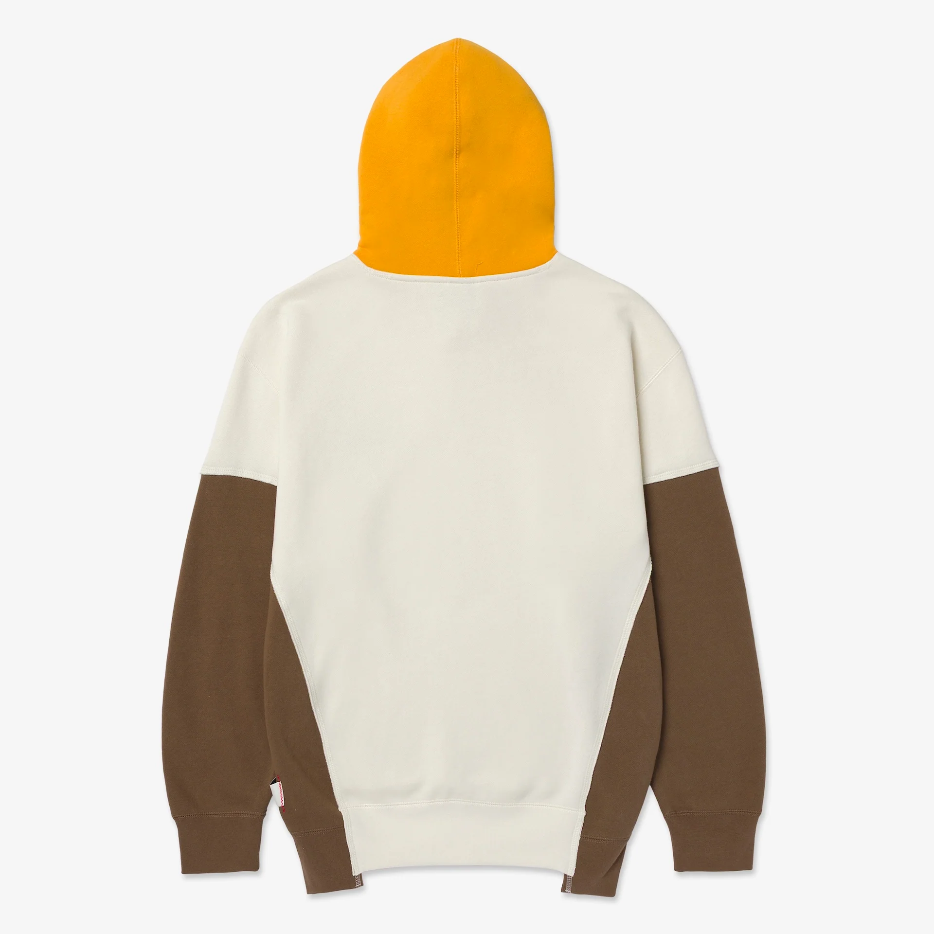 Upcycle Hoodie - Crm/Brn/Ylw - Image 8