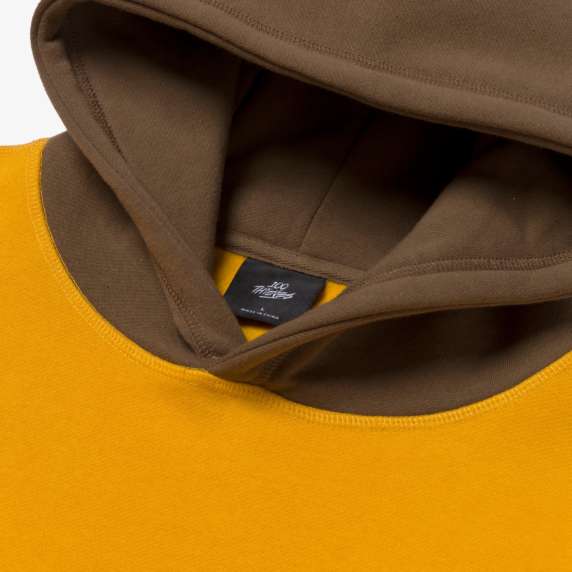 Upcycle Hoodie - Ylw/Crm/Brn - Image 3