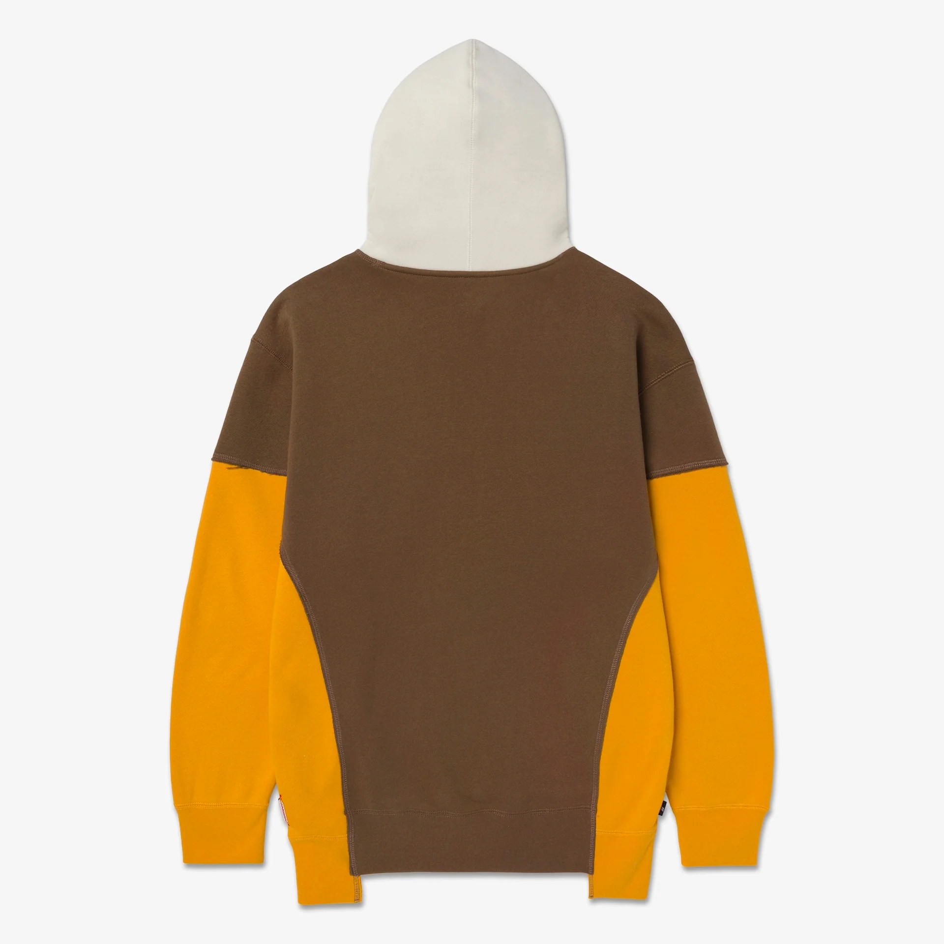 Upcycle Hoodie - Ylw/Crm/Brn - Image 8