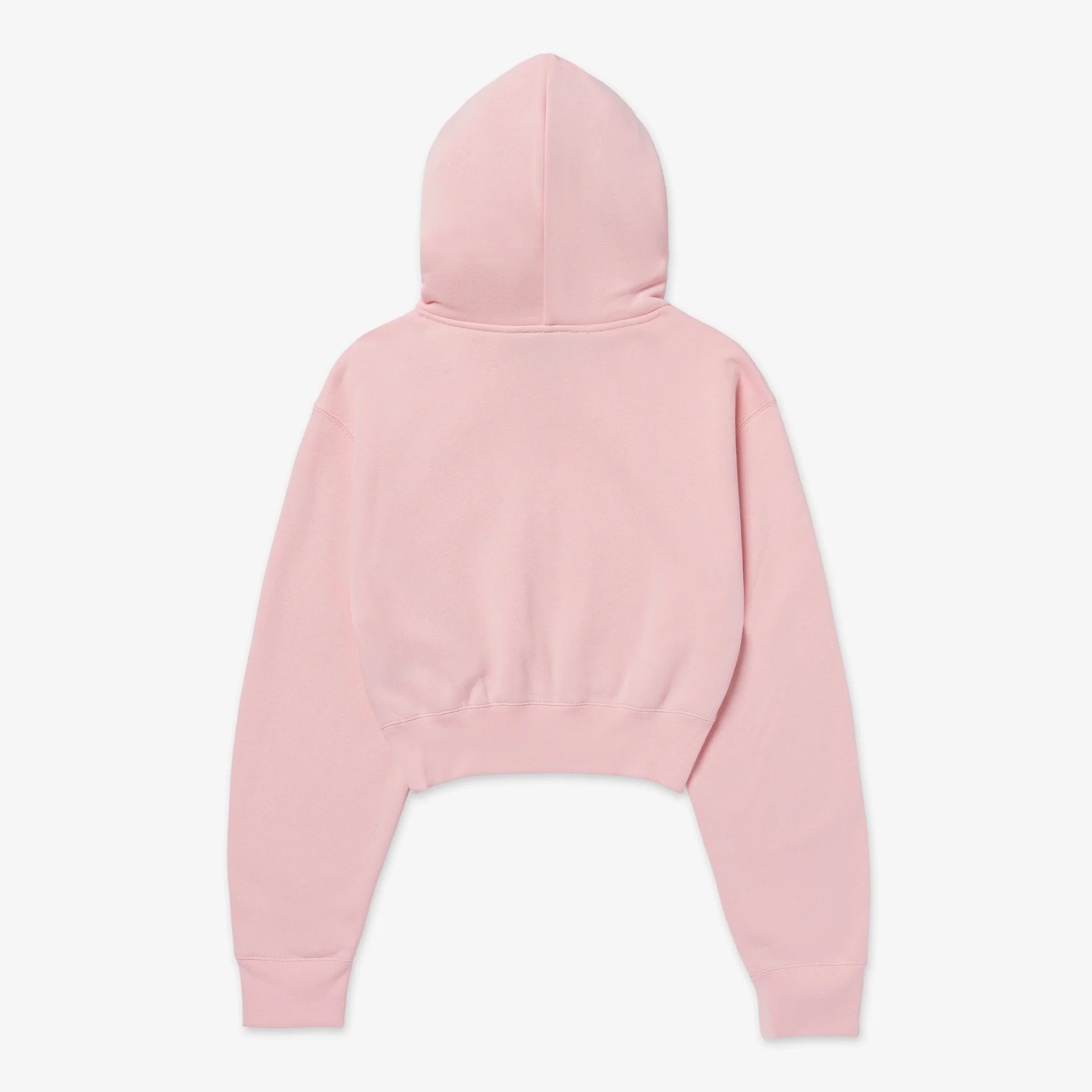 Womens Cropped Hoodie - Pink - Image 4