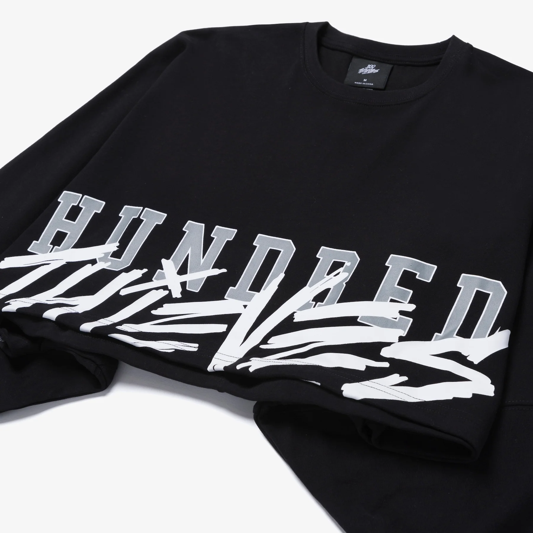 Womens Cropped LS - Black - Image 3