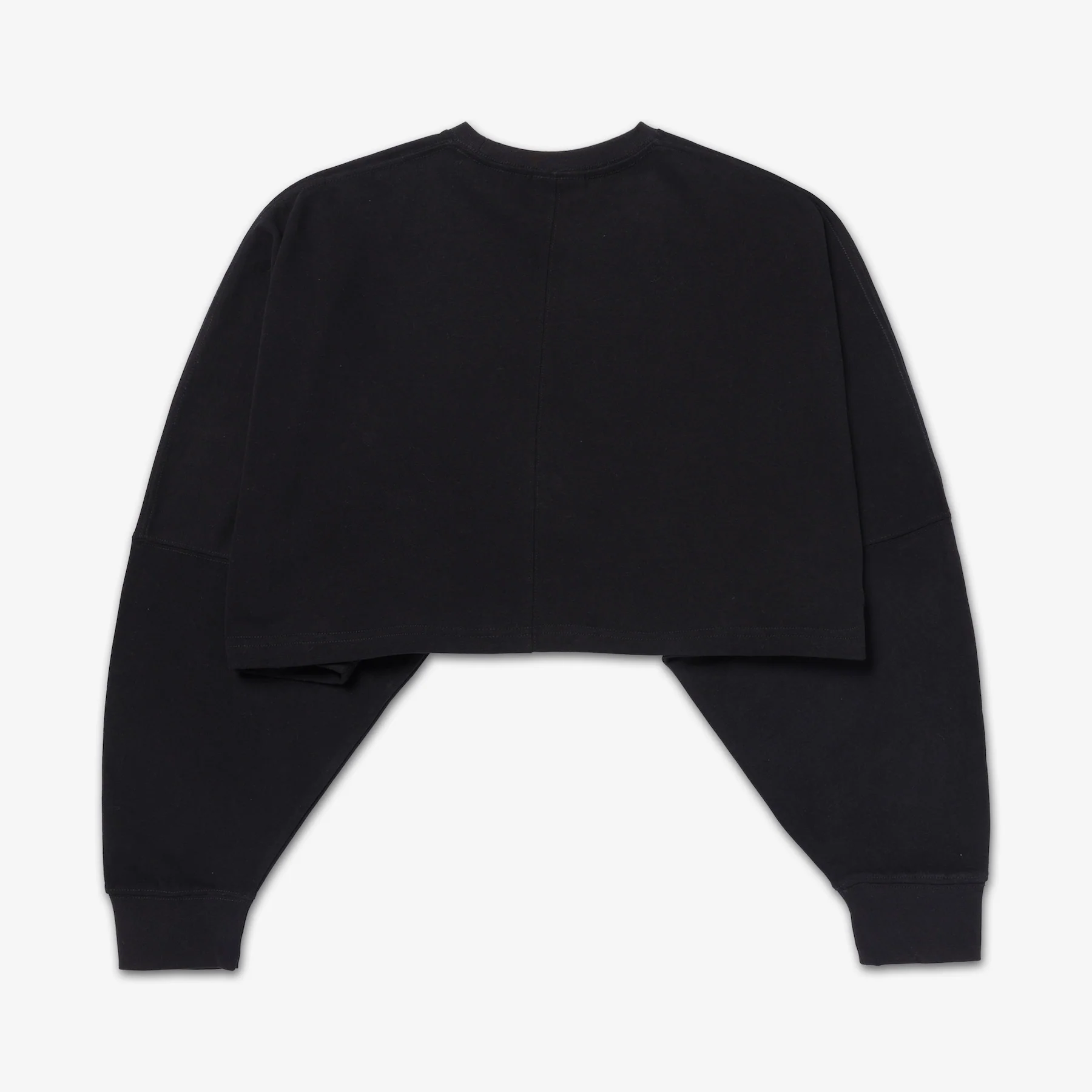 Womens Cropped LS - Black - Image 4